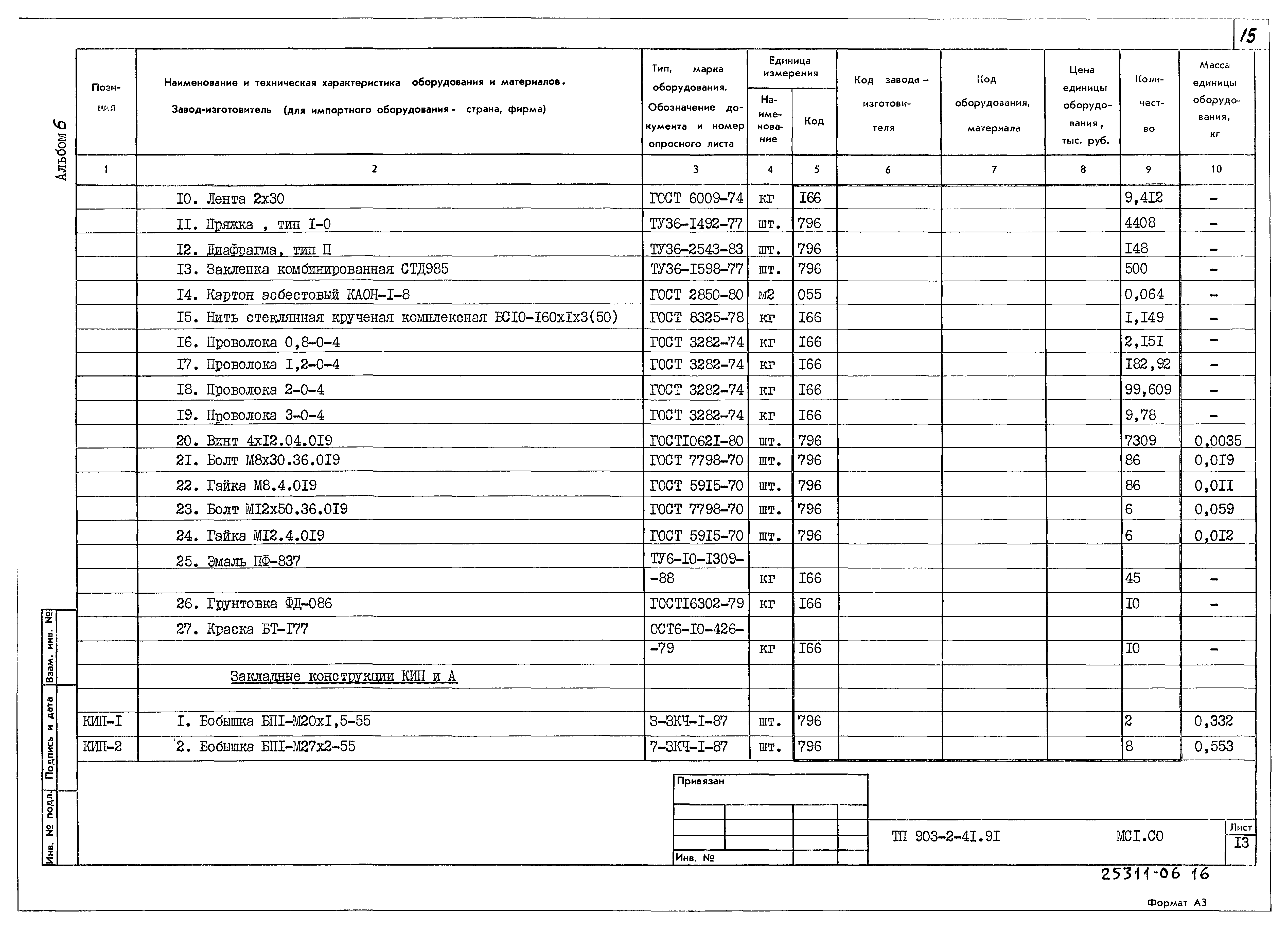 Типовой проект 903-2-41.91