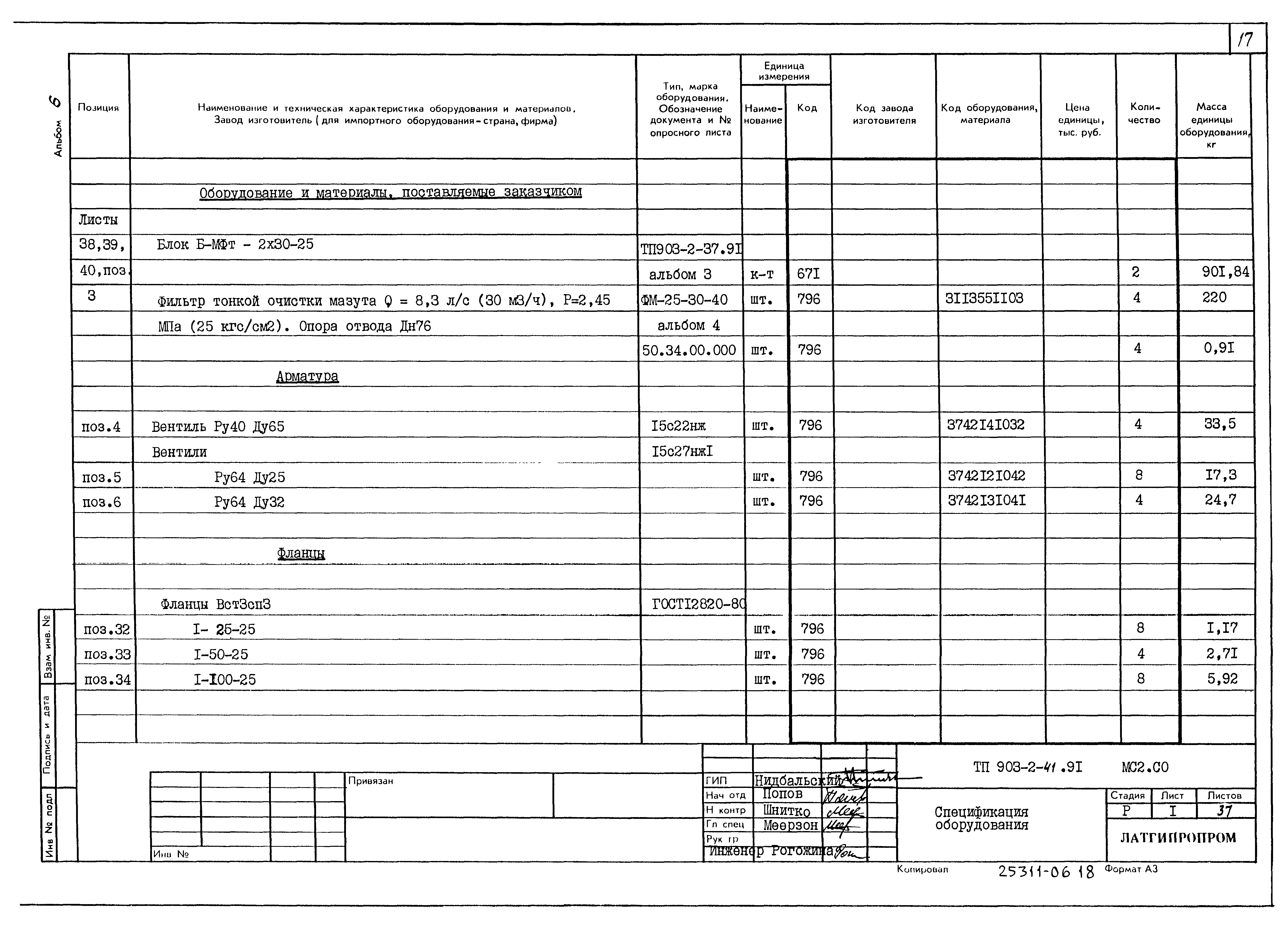 Типовой проект 903-2-41.91