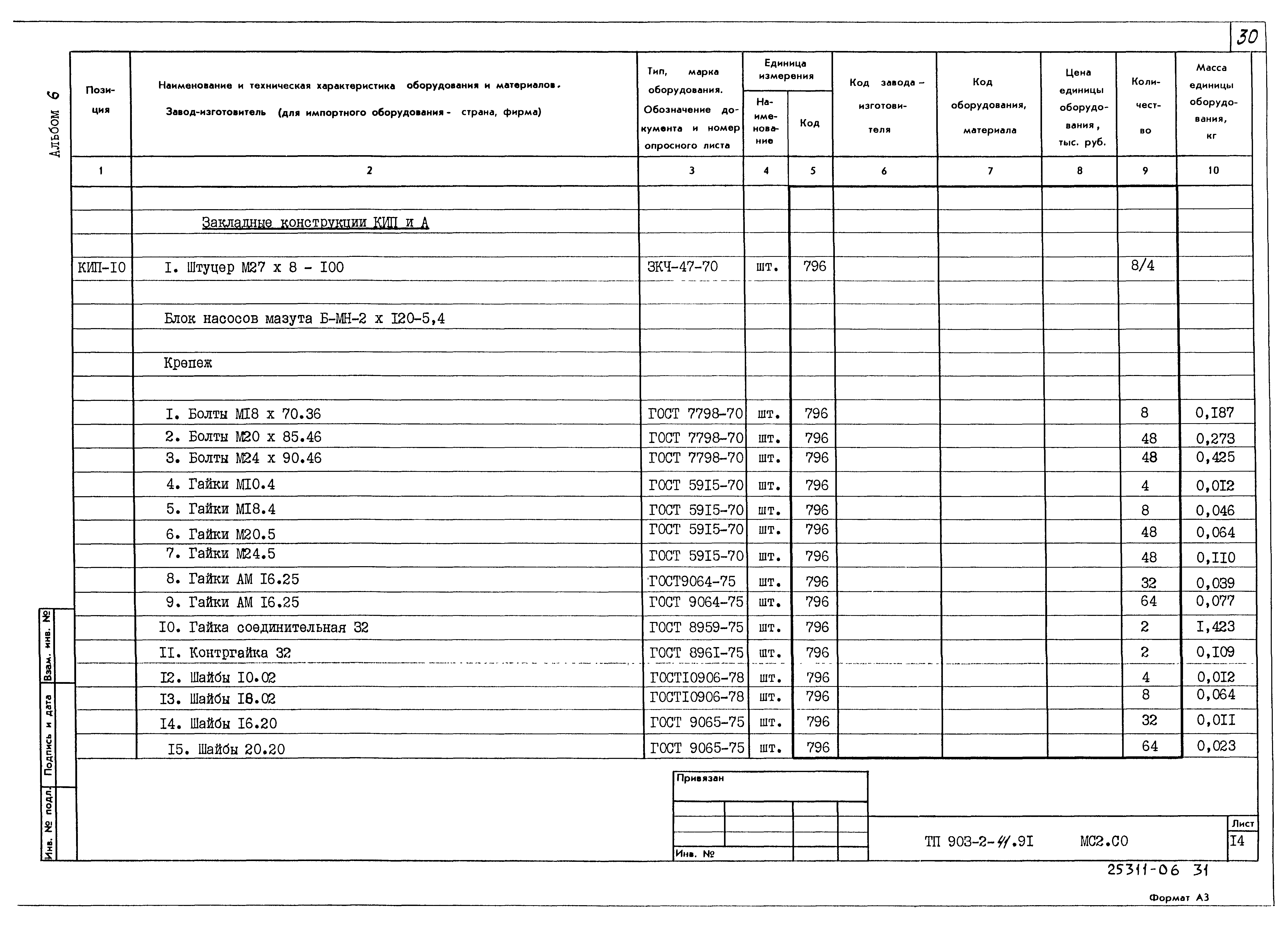 Типовой проект 903-2-41.91