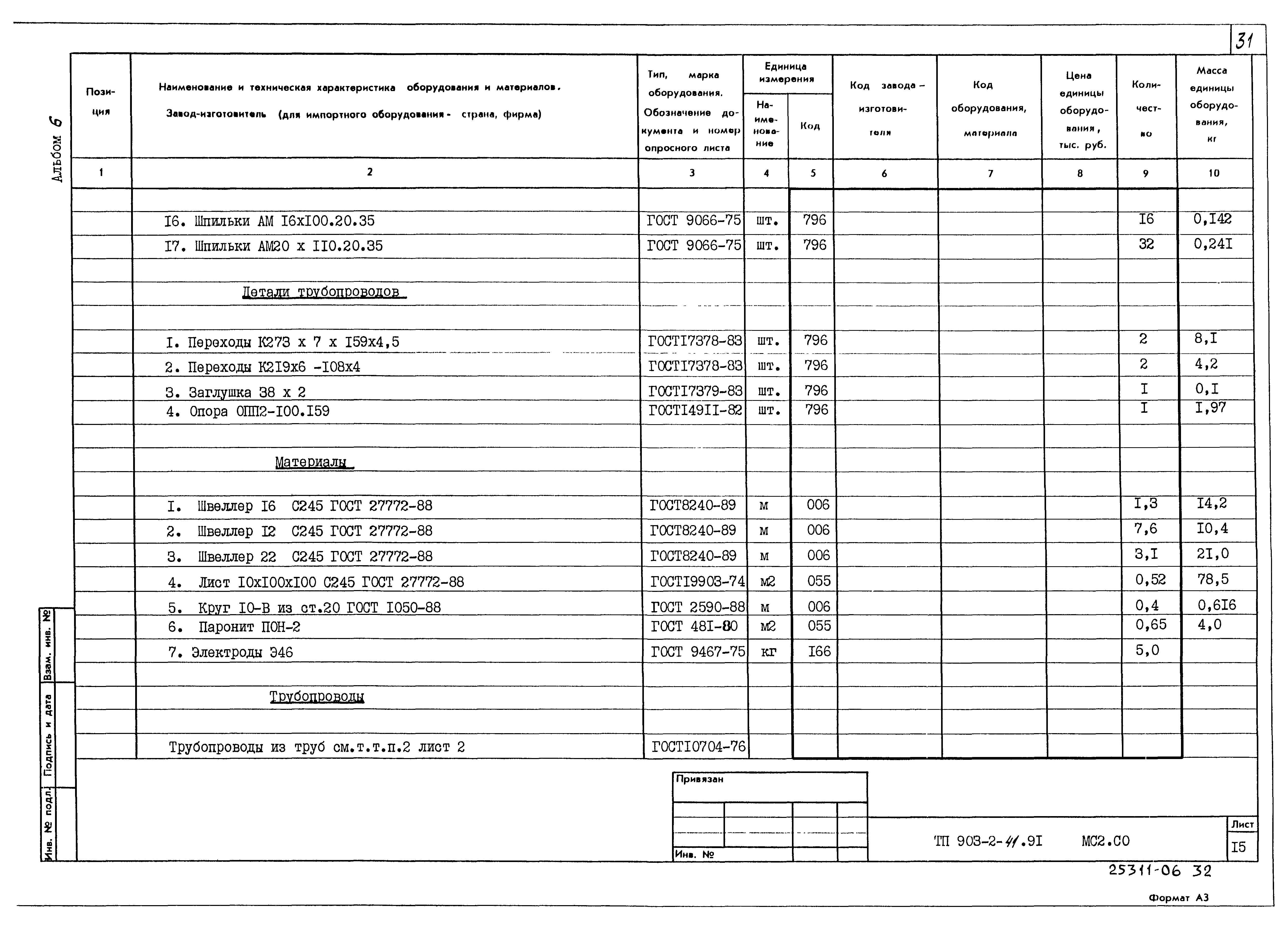 Типовой проект 903-2-41.91