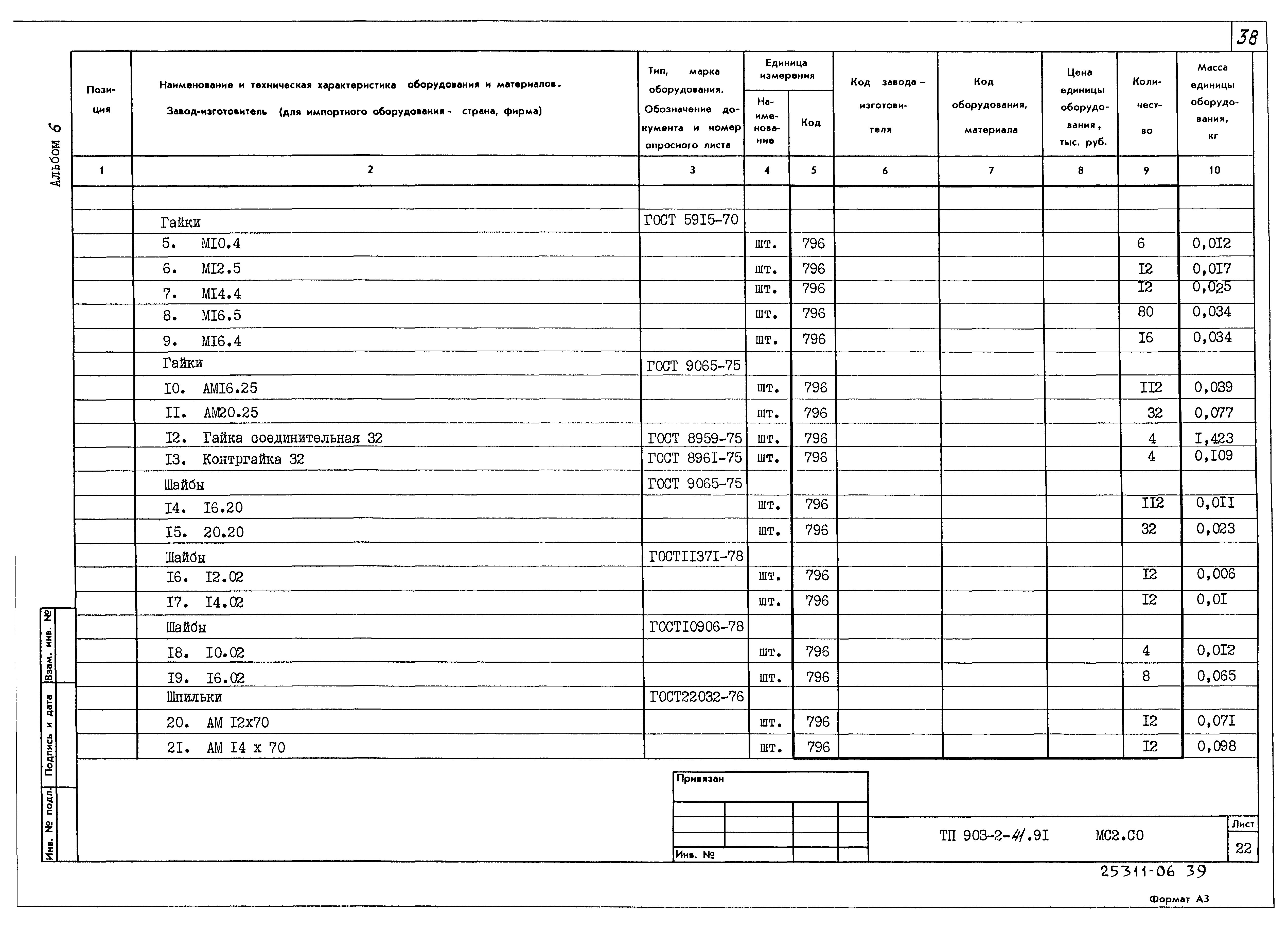 Типовой проект 903-2-41.91