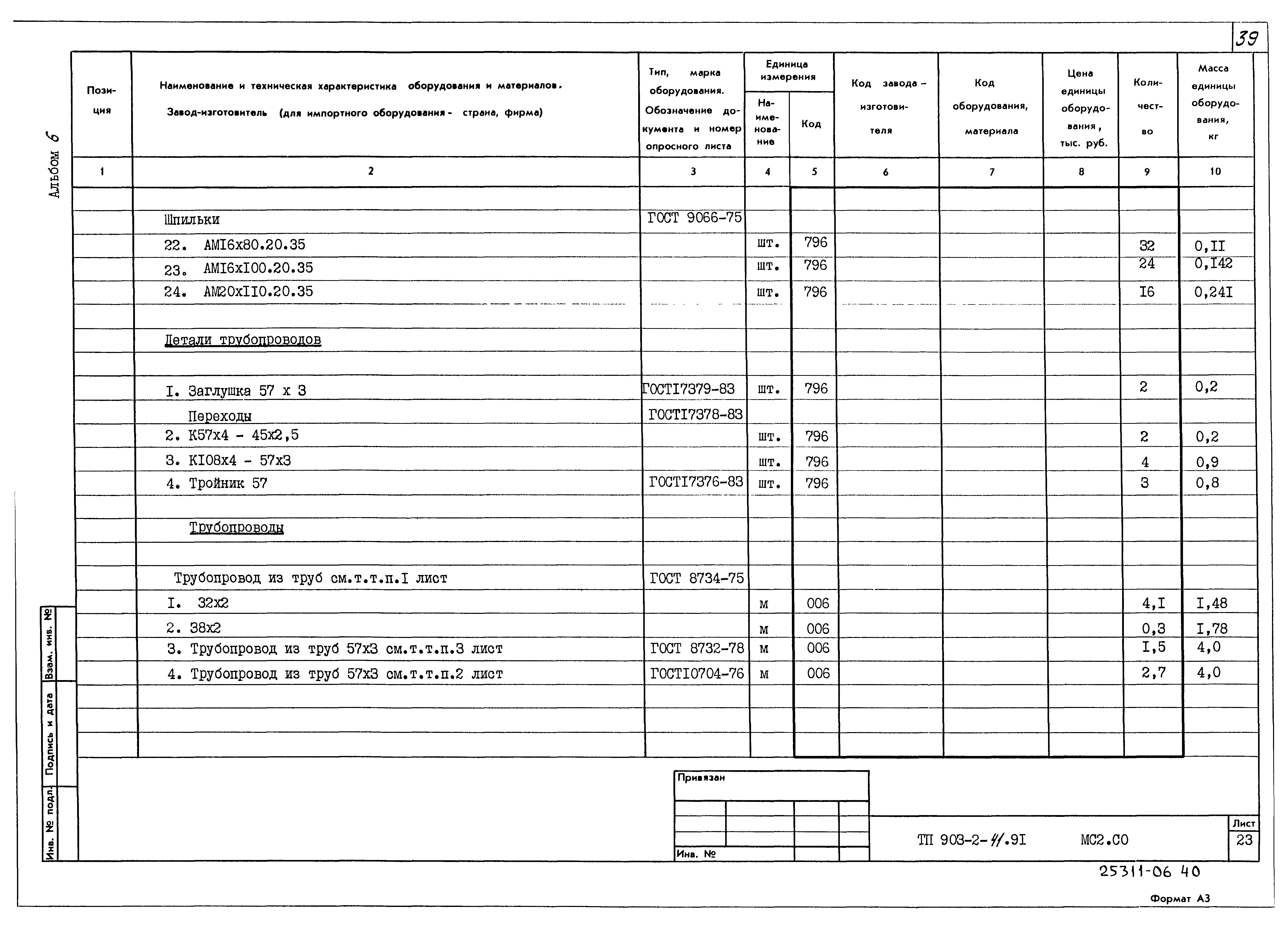 Типовой проект 903-2-41.91