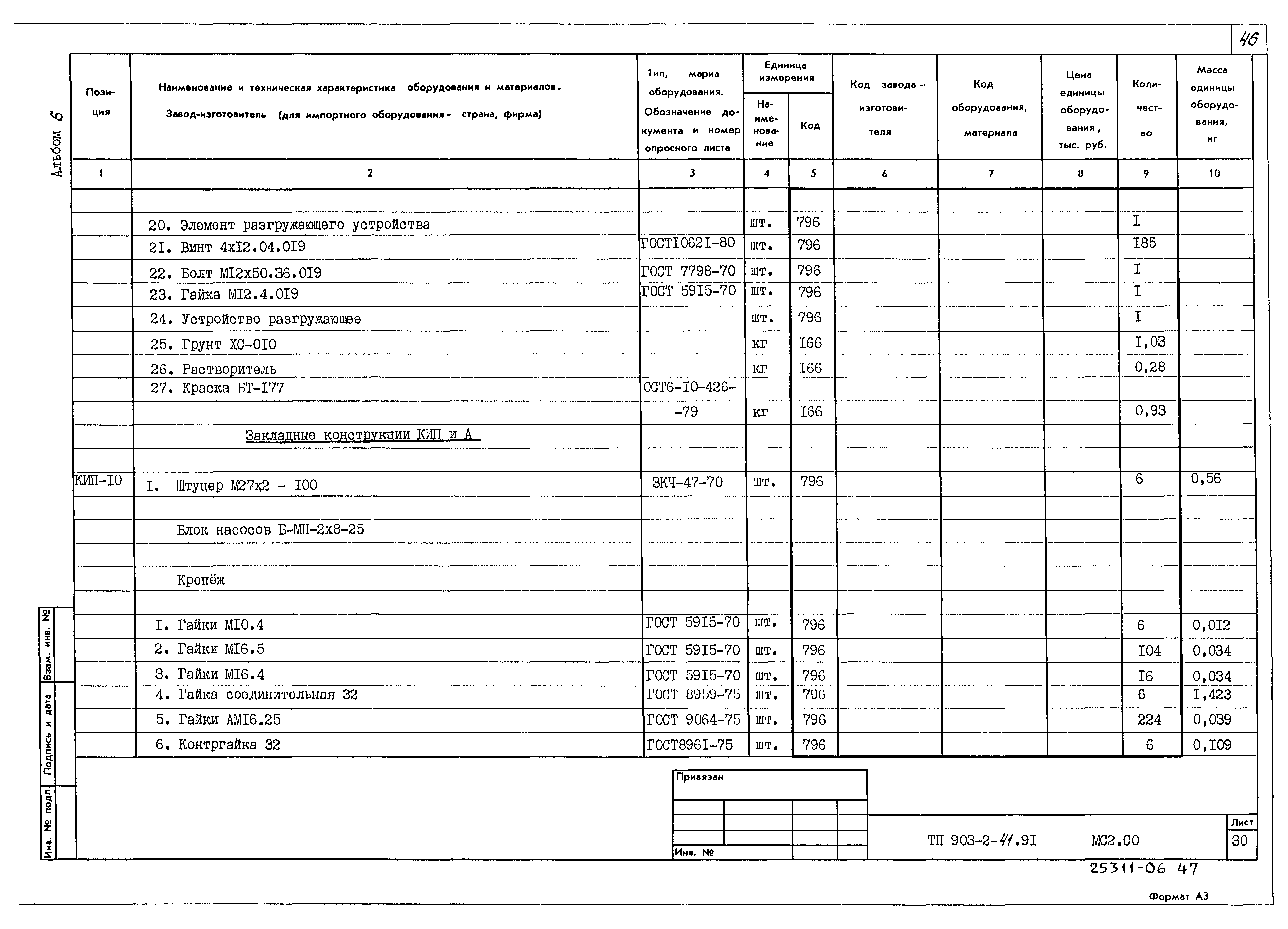 Типовой проект 903-2-41.91