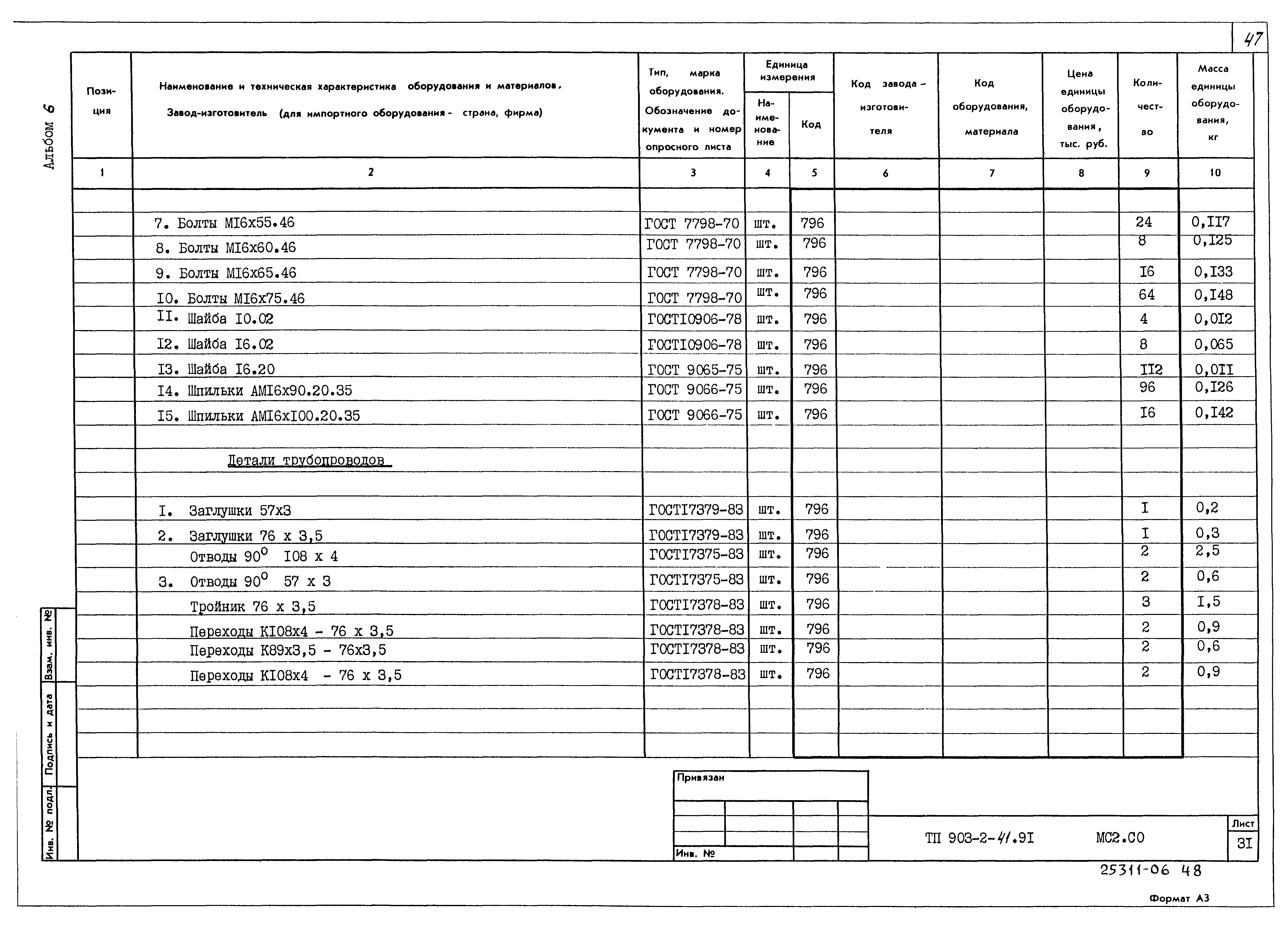 Типовой проект 903-2-41.91
