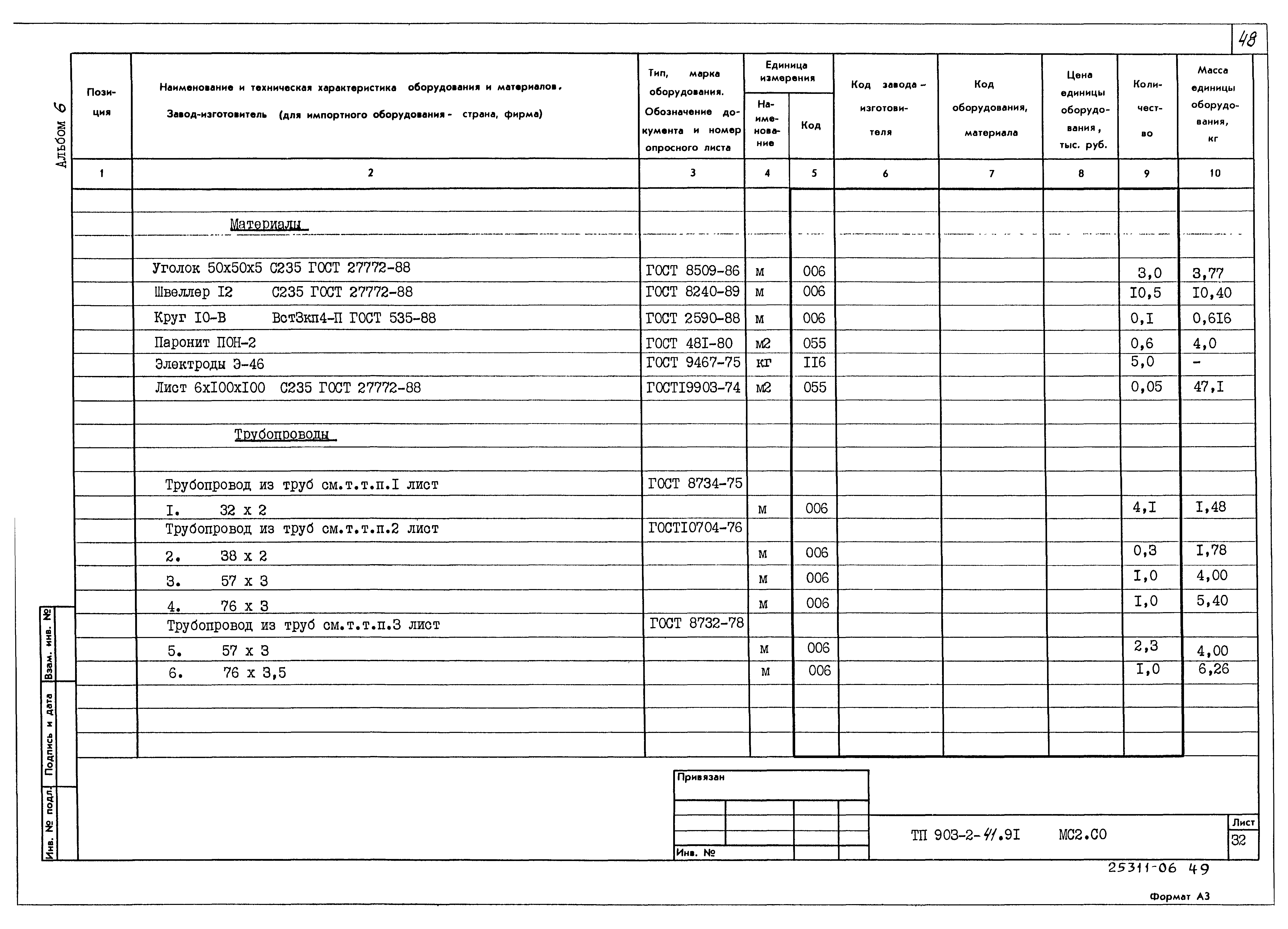 Типовой проект 903-2-41.91
