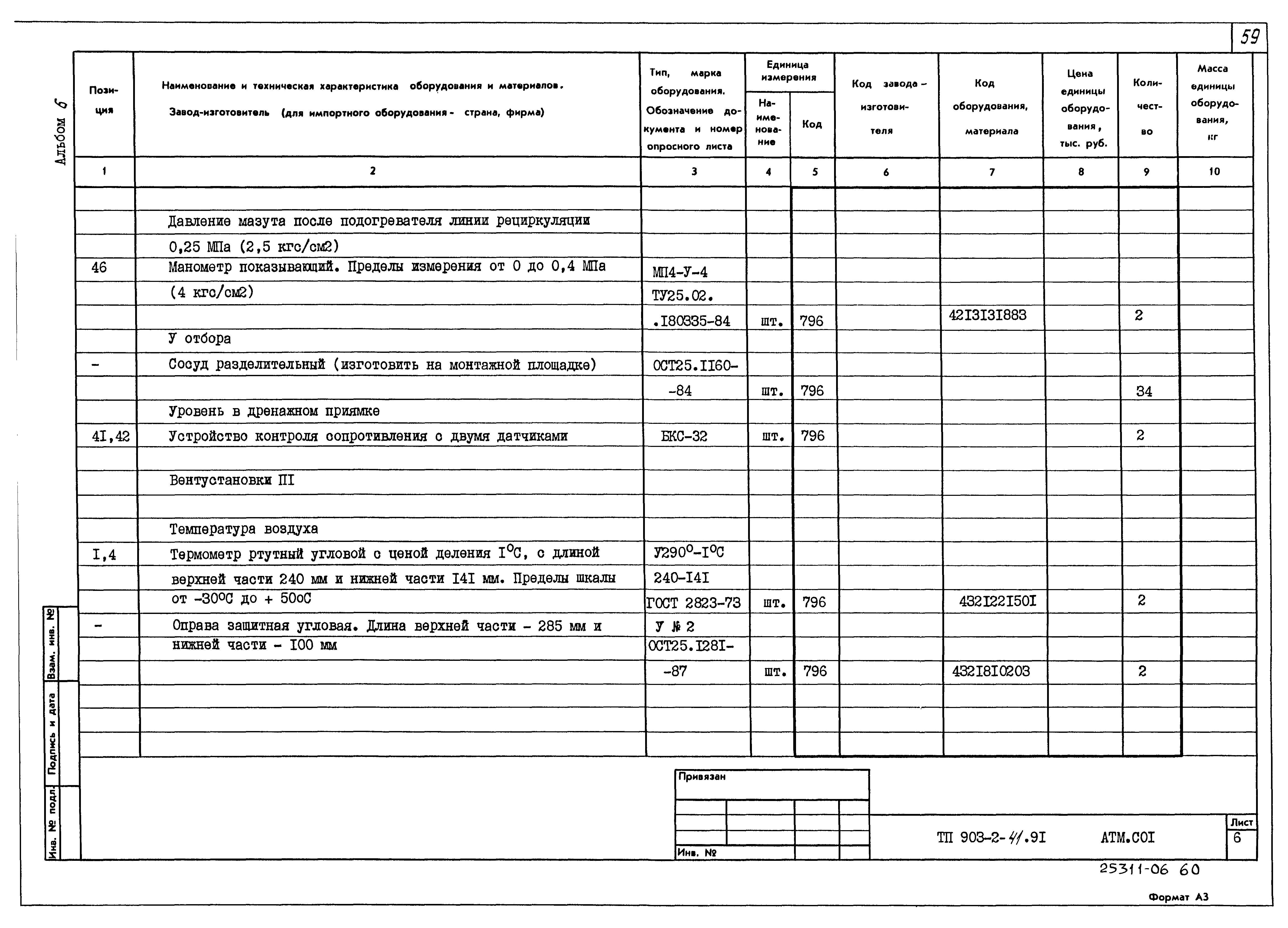 Типовой проект 903-2-41.91