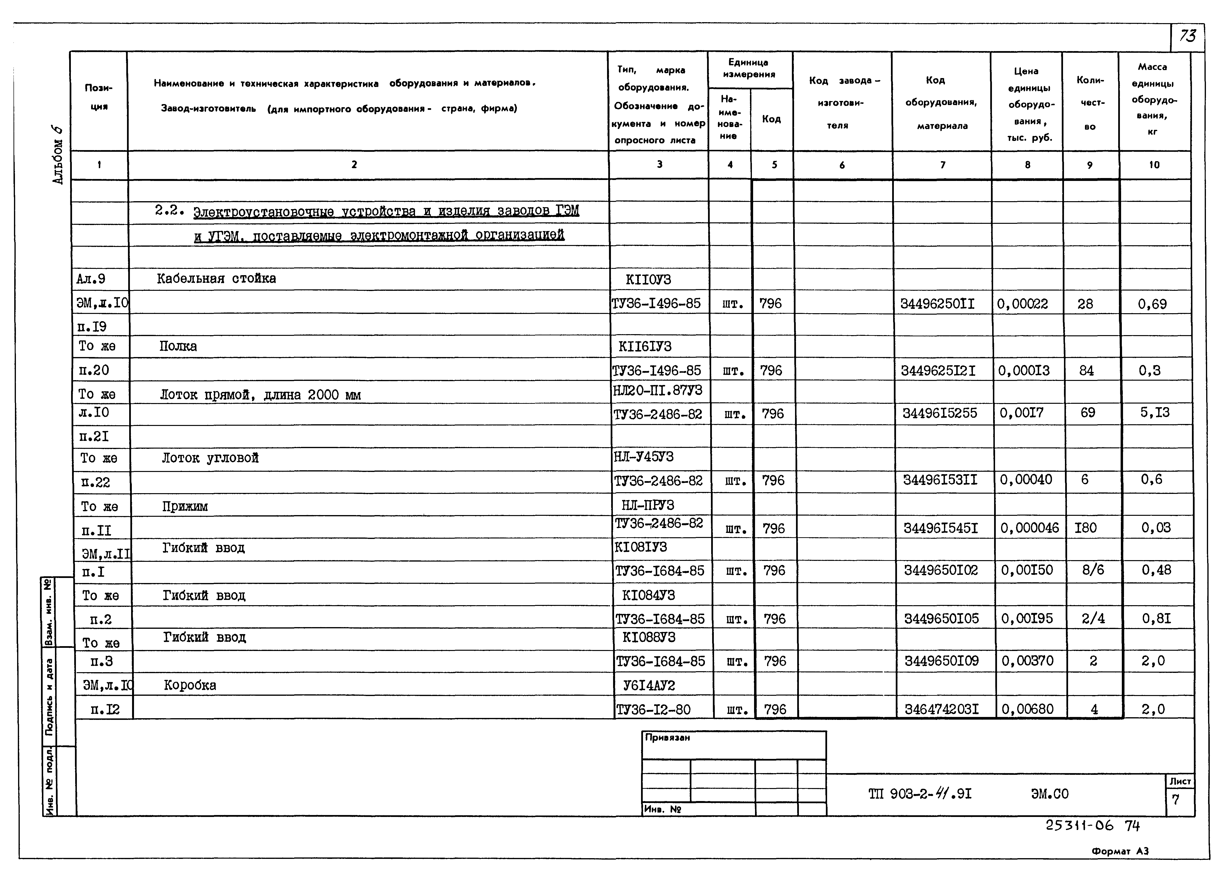 Типовой проект 903-2-41.91
