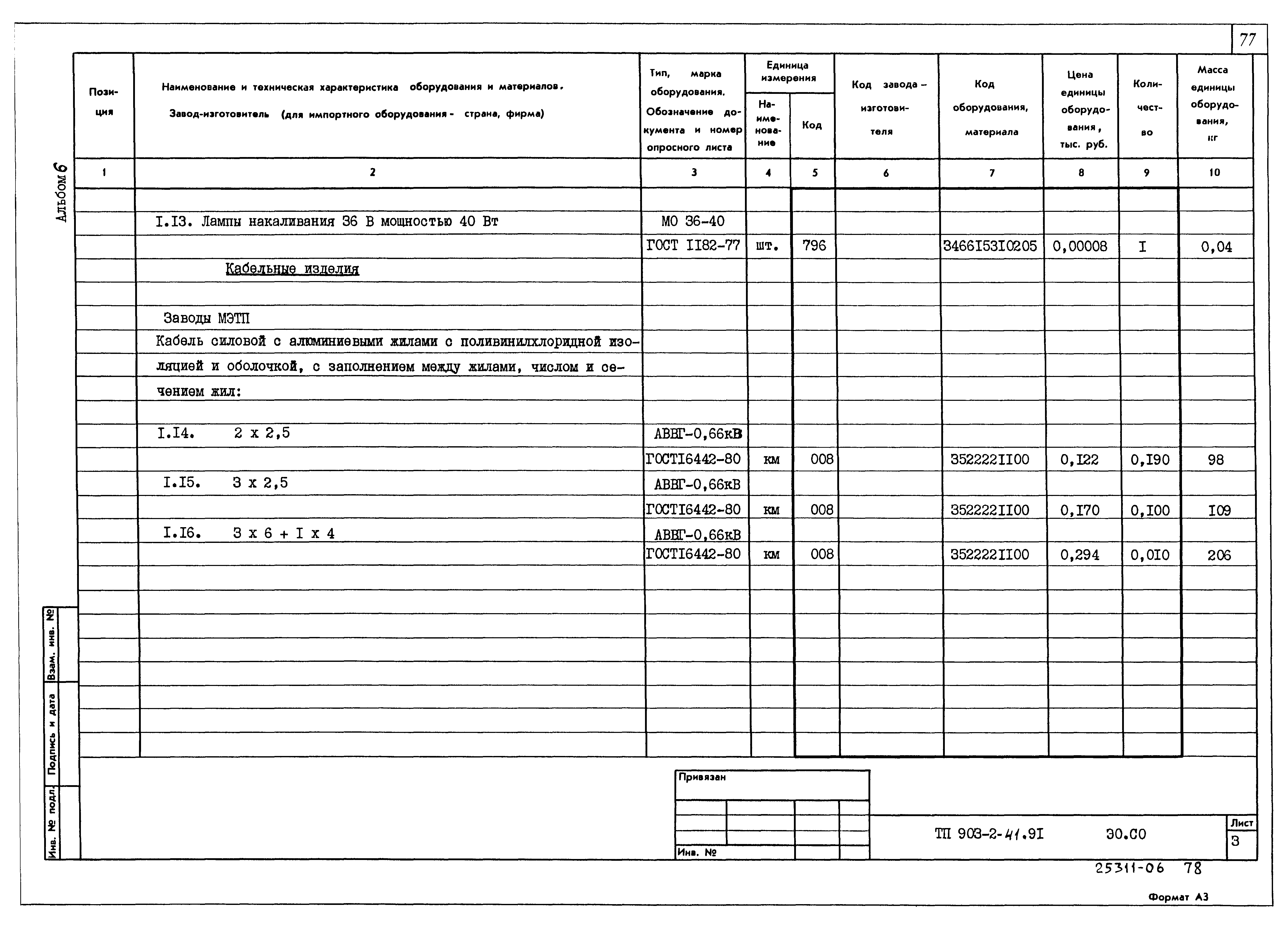 Типовой проект 903-2-41.91