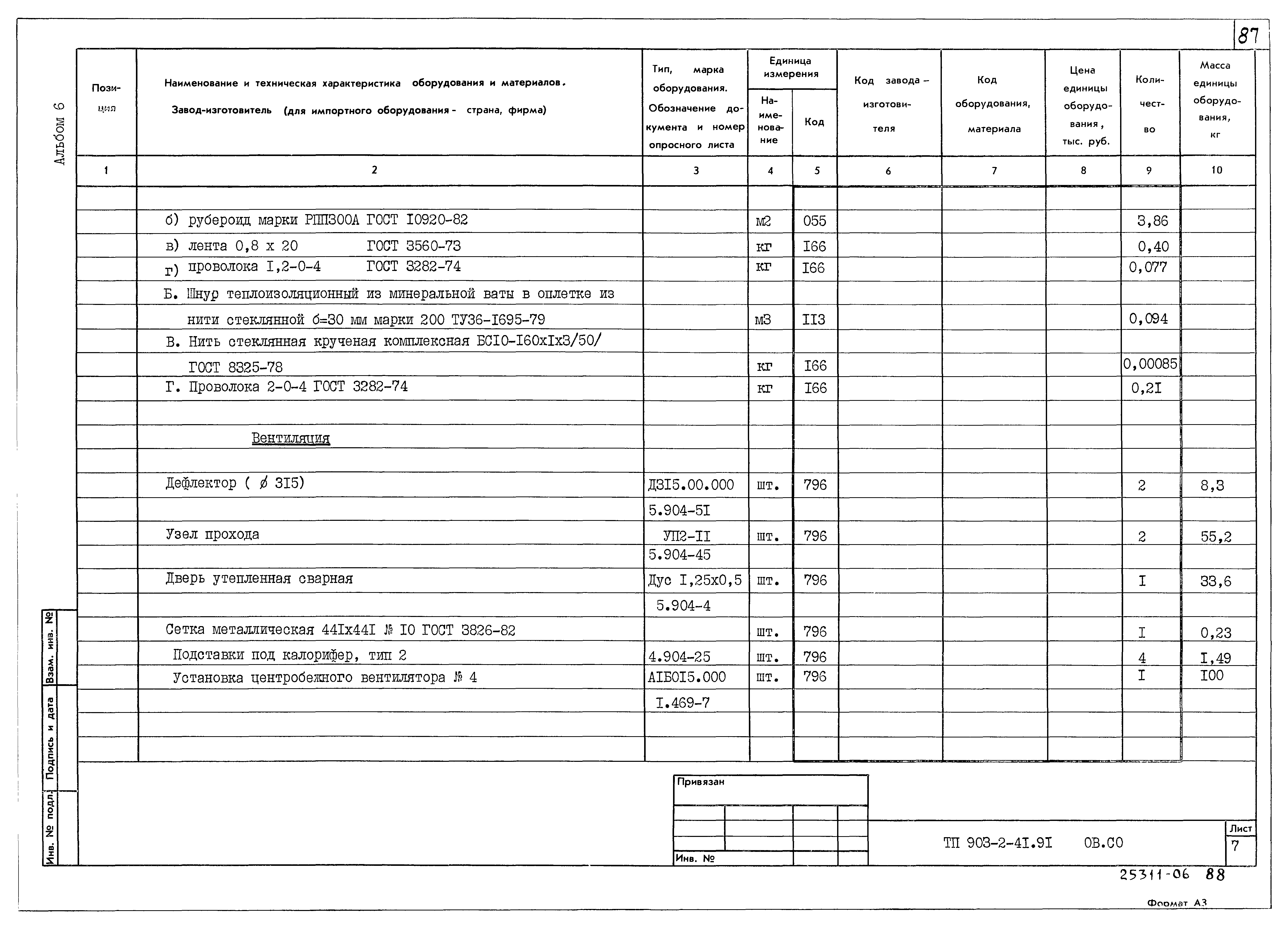 Типовой проект 903-2-41.91