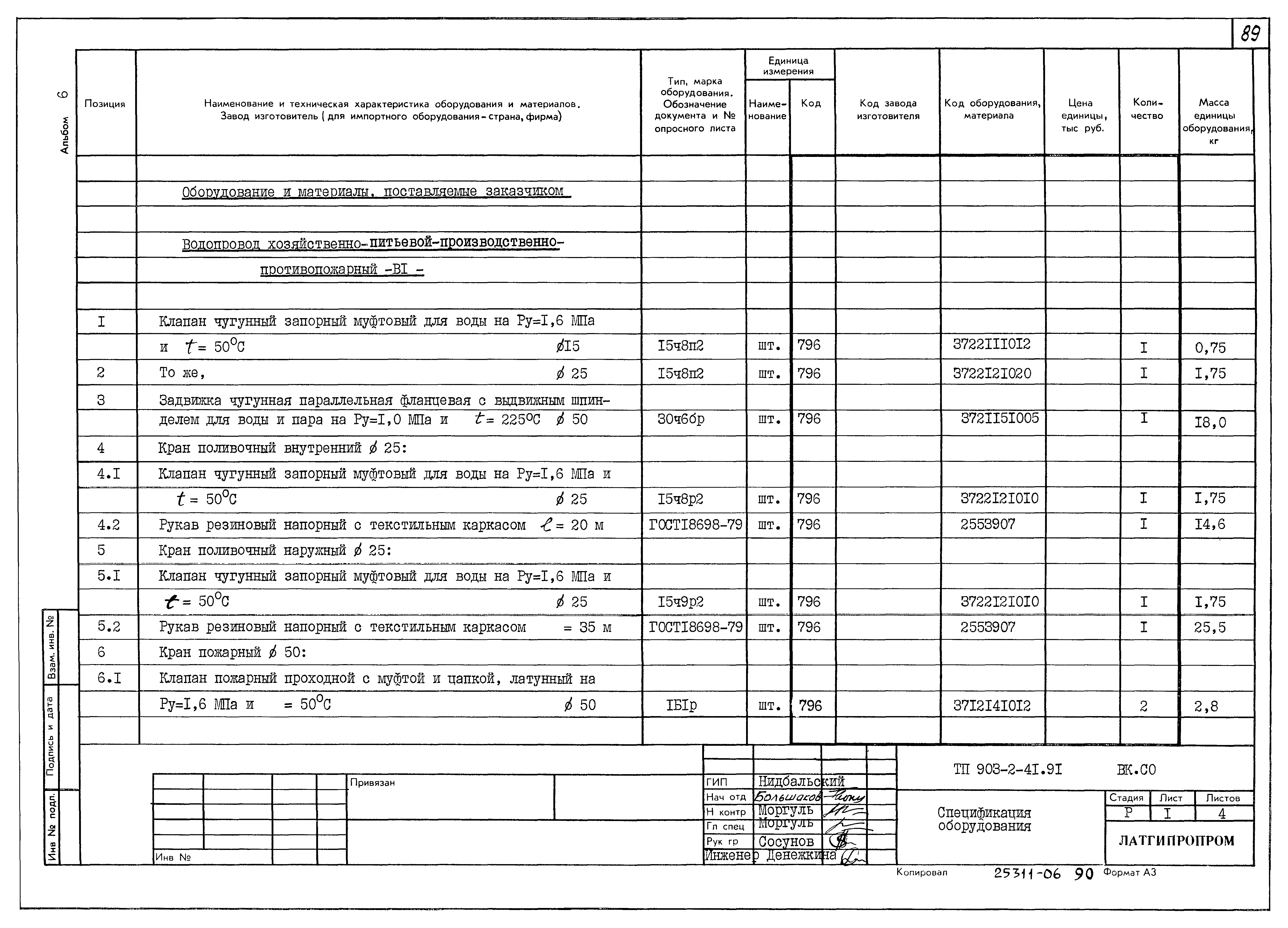 Типовой проект 903-2-41.91