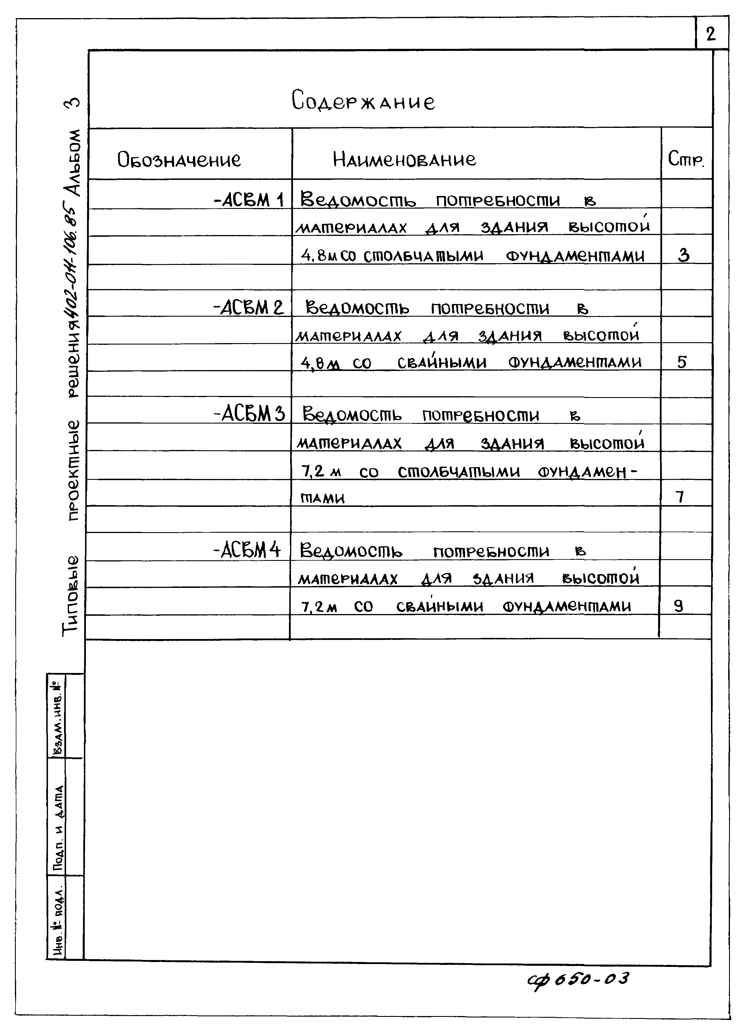 Типовые проектные решения 402-011-106.85