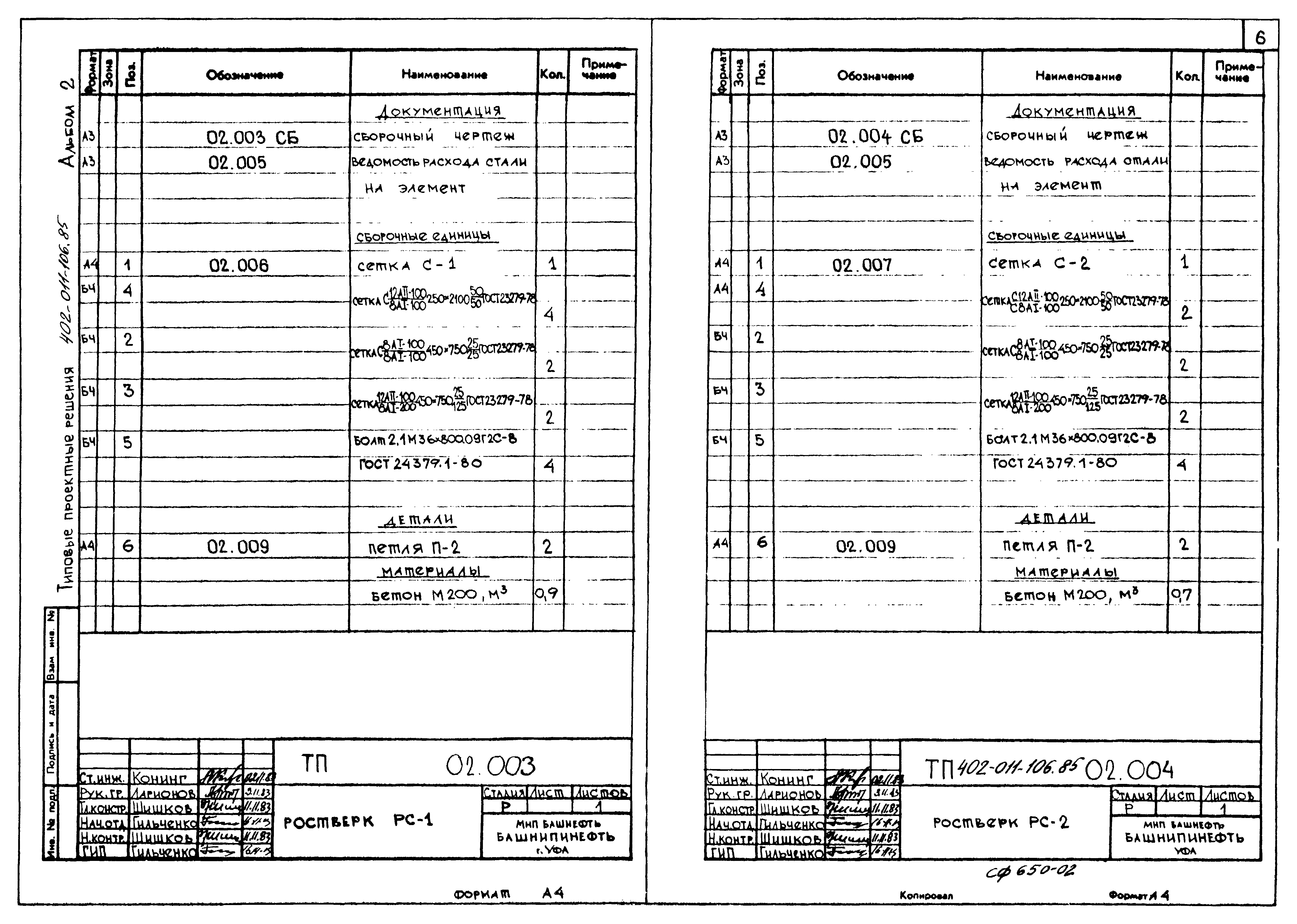 Типовые проектные решения 402-011-106.85