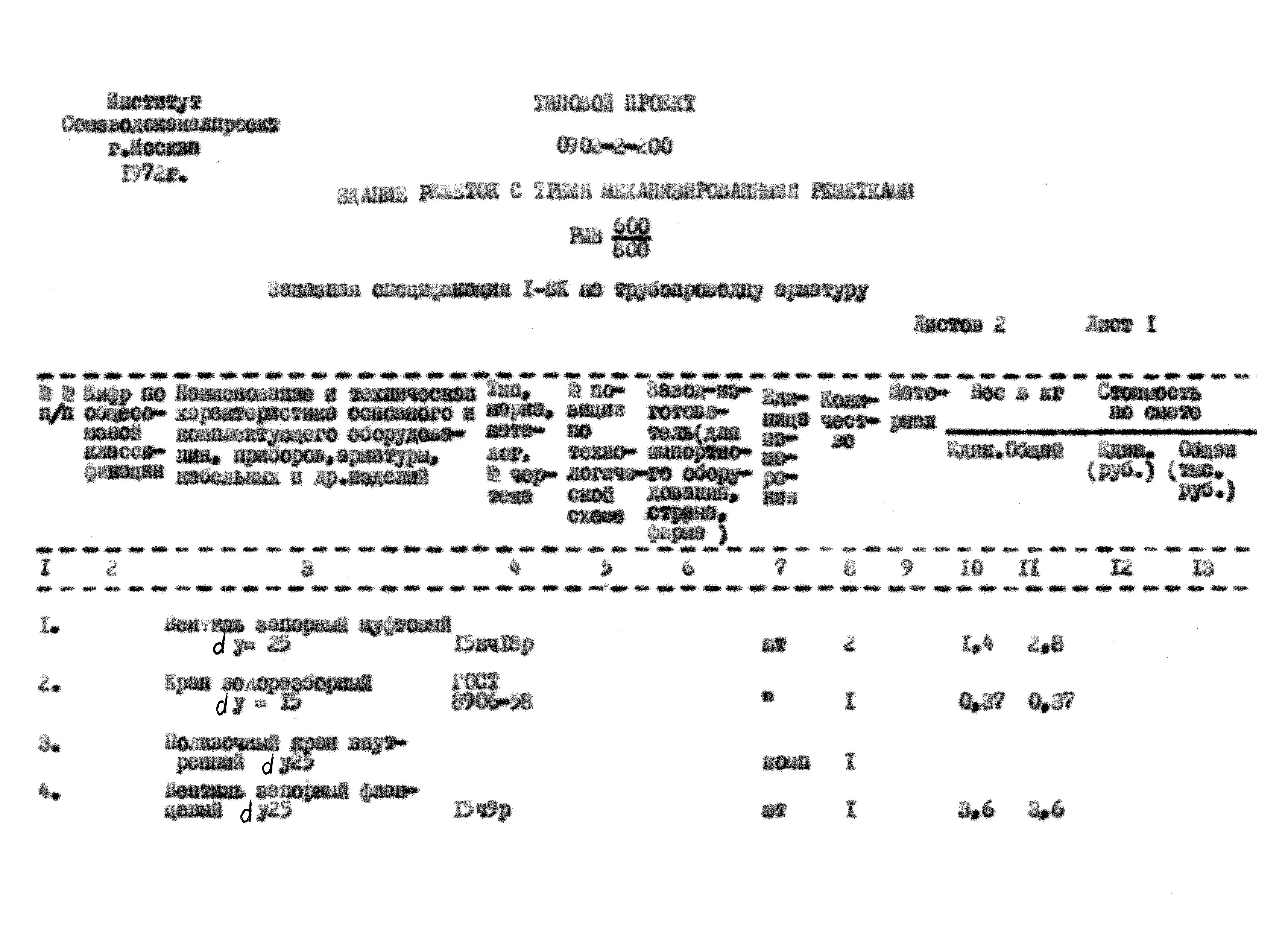 Типовой проект 0902-2-200