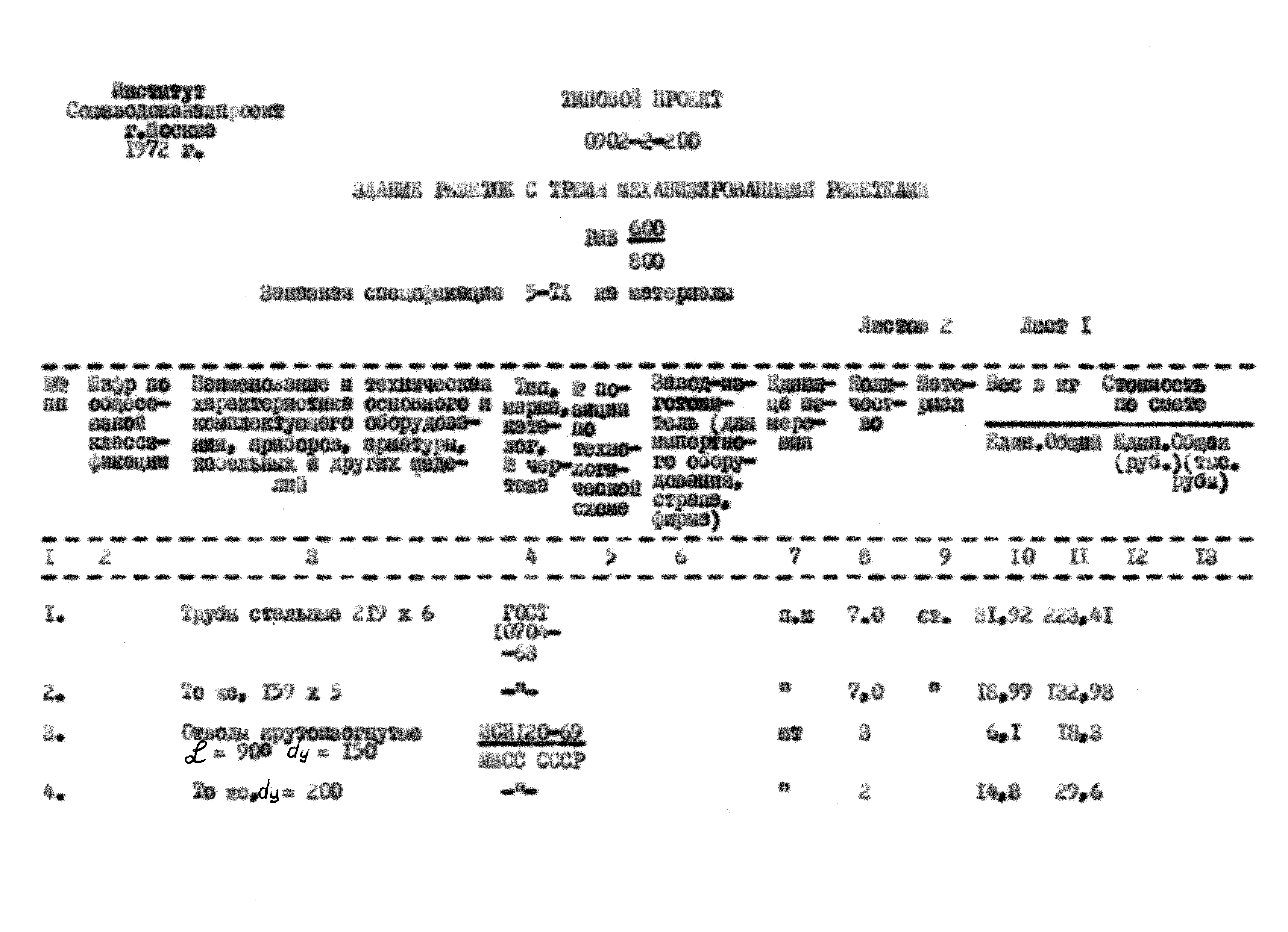 Типовой проект 0902-2-200