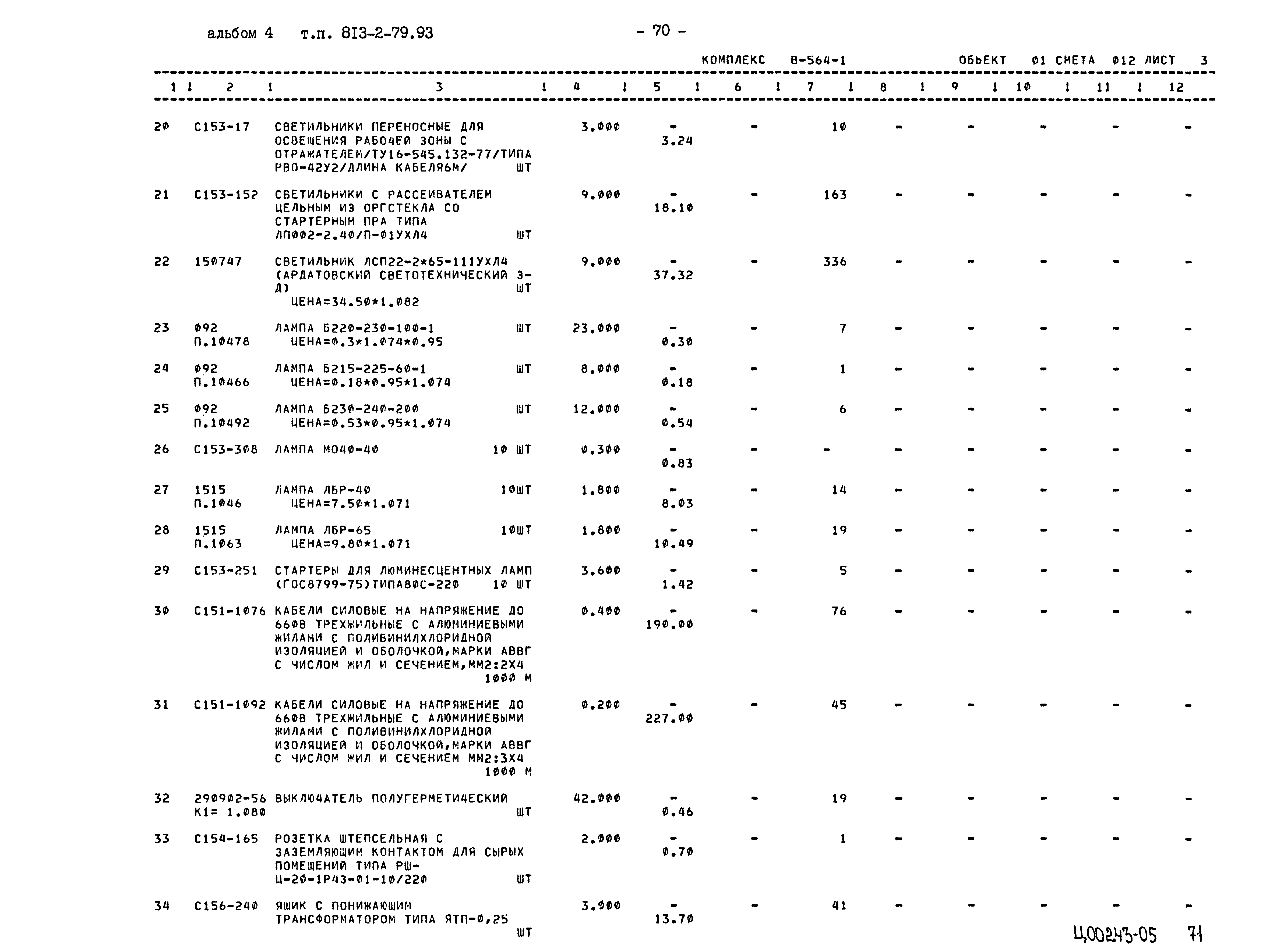 Типовой проект 813-2-79.93