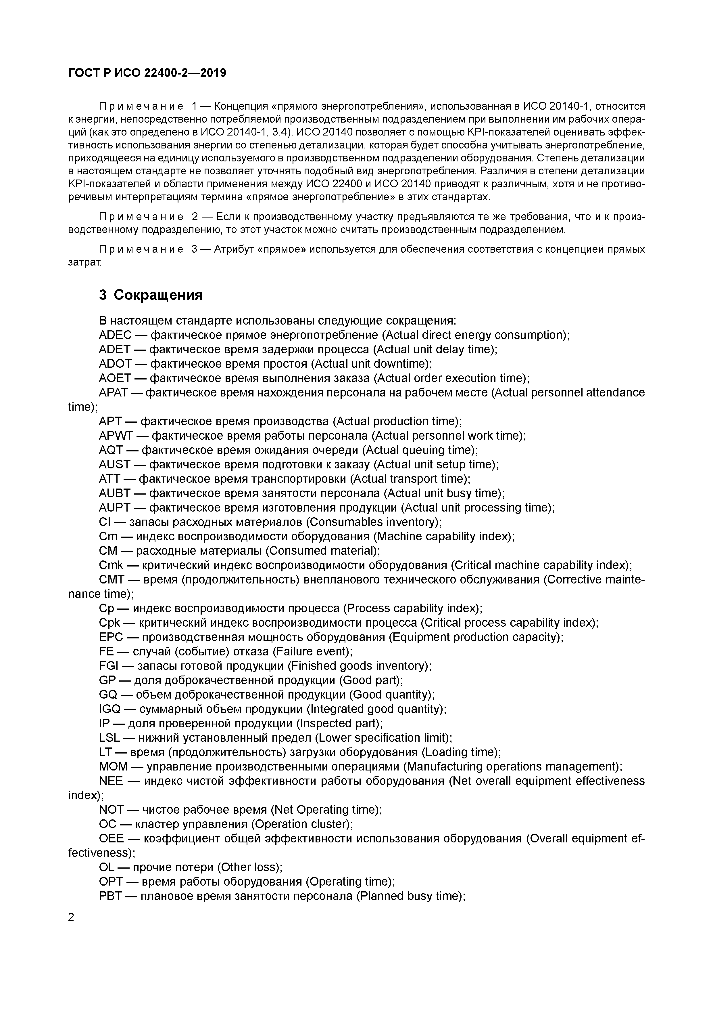 ГОСТ Р ИСО 22400-2-2019