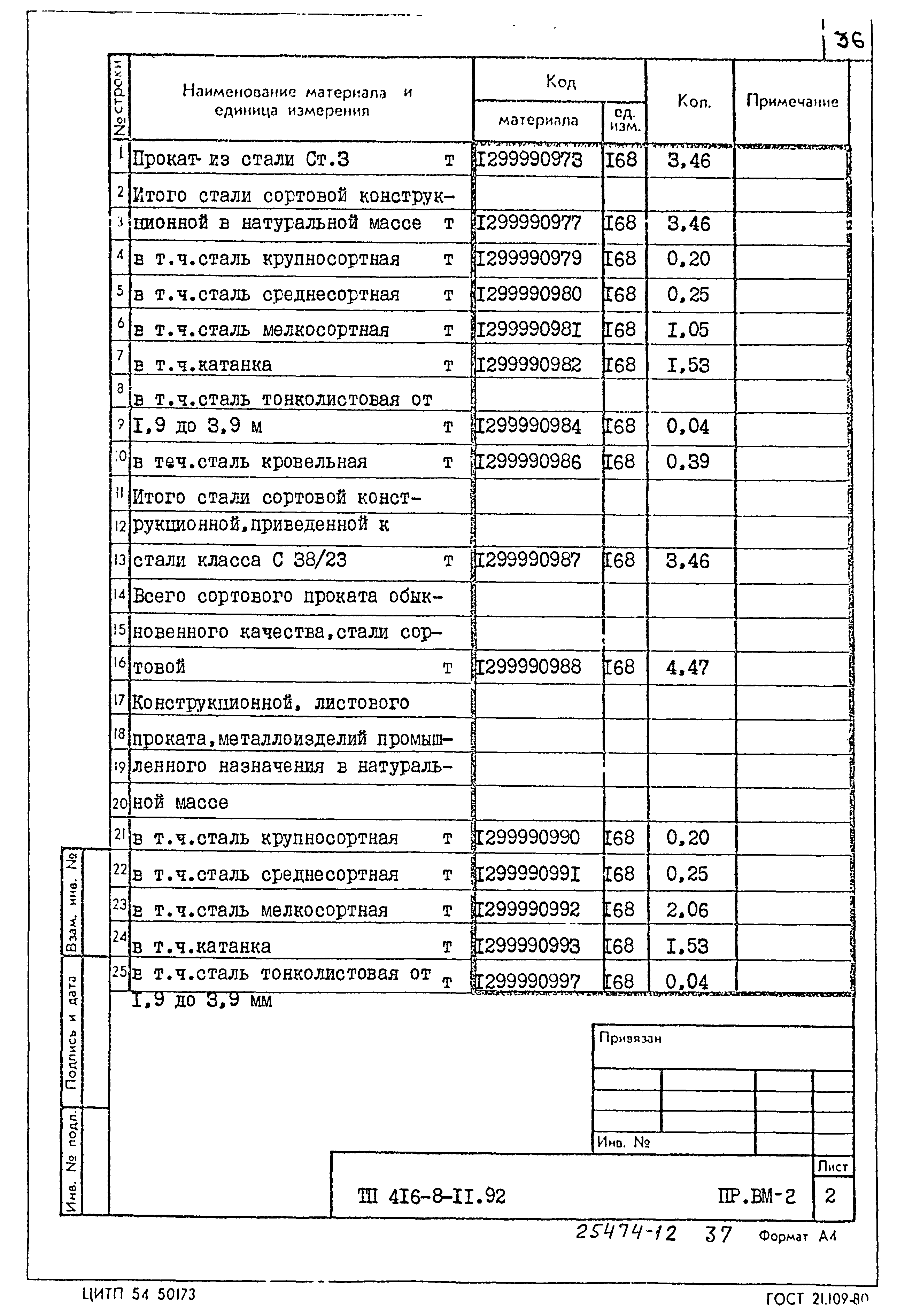 Типовой проект 416-8-11.92