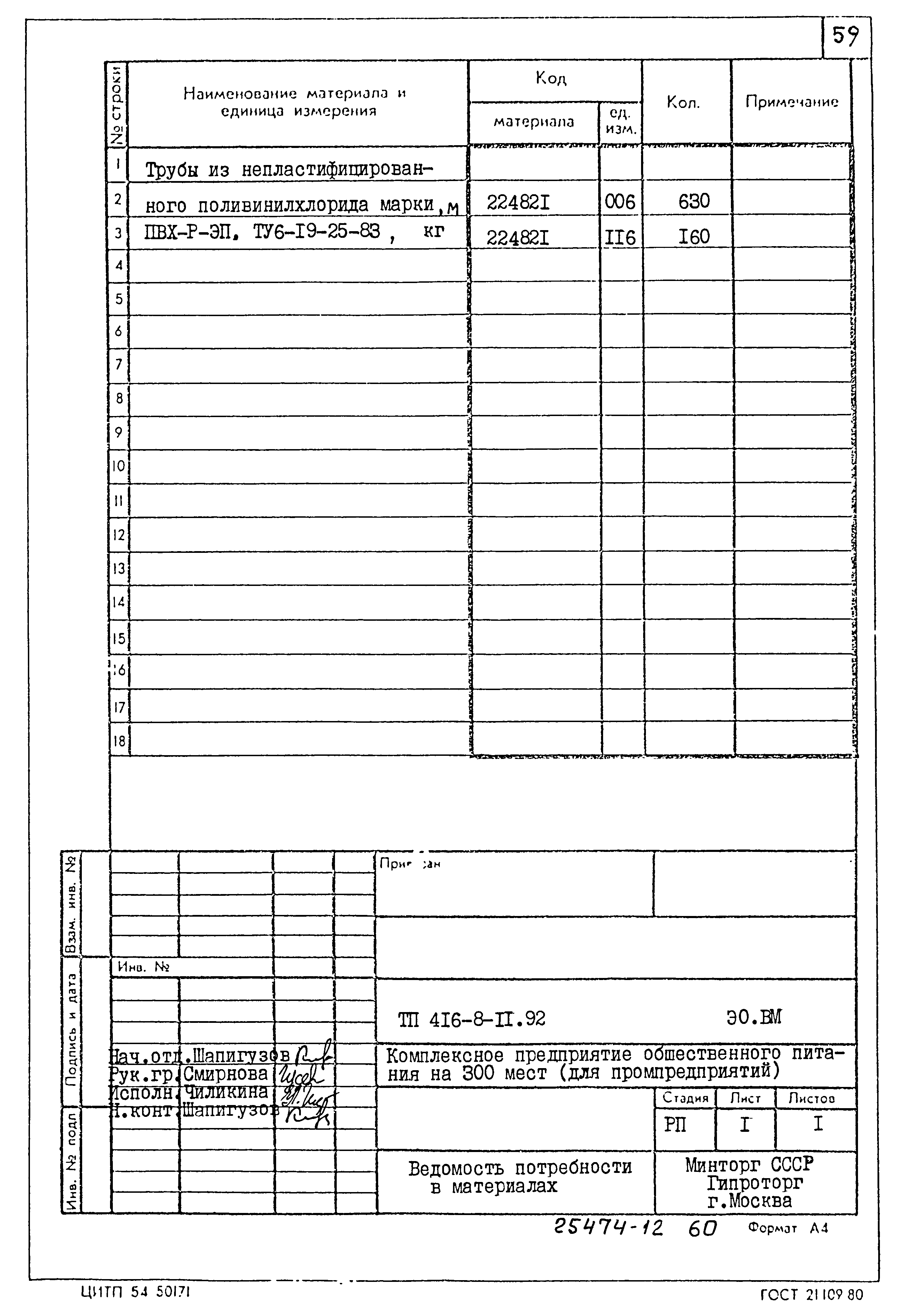 Типовой проект 416-8-11.92