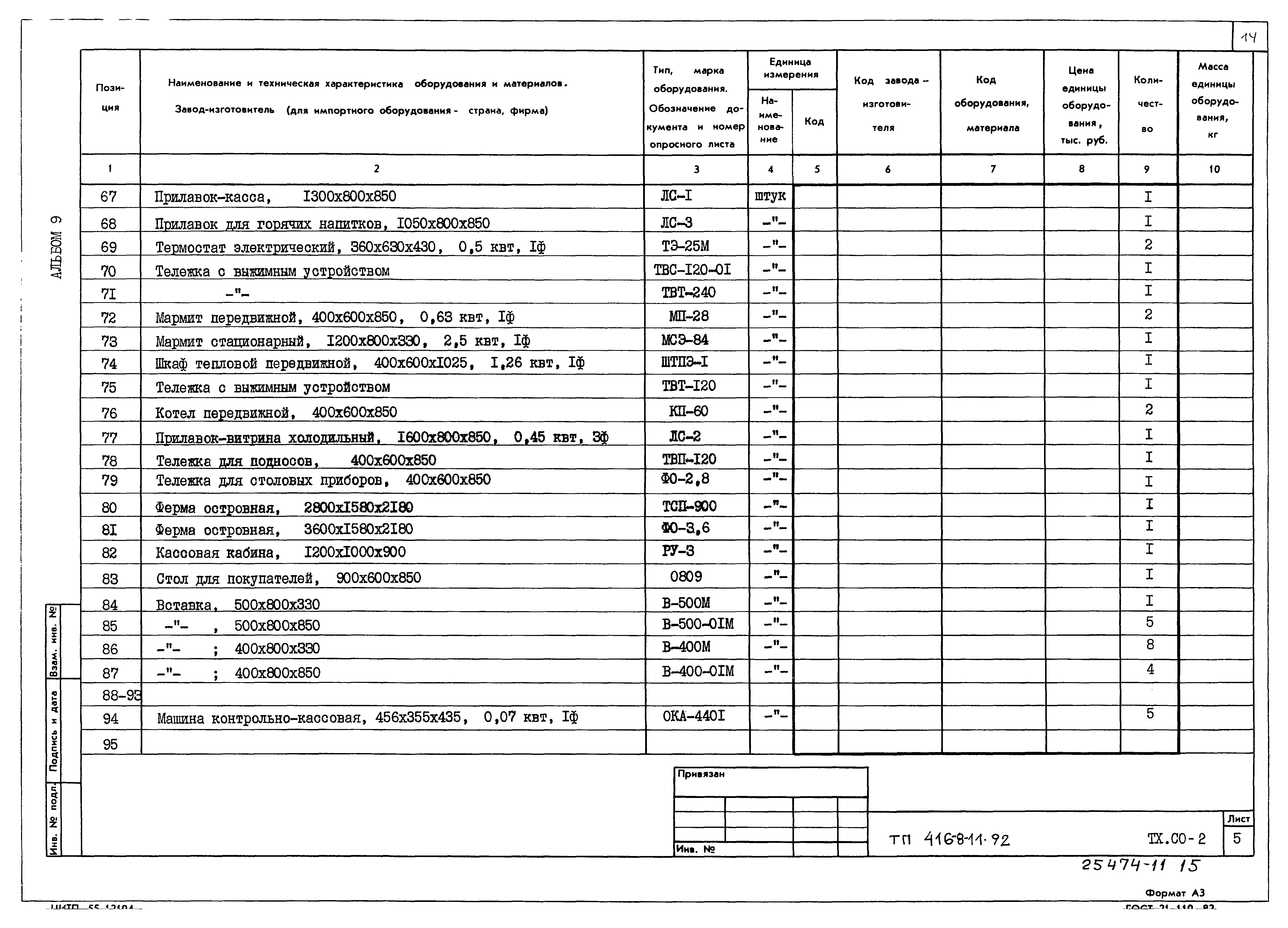 Типовой проект 416-8-11.92