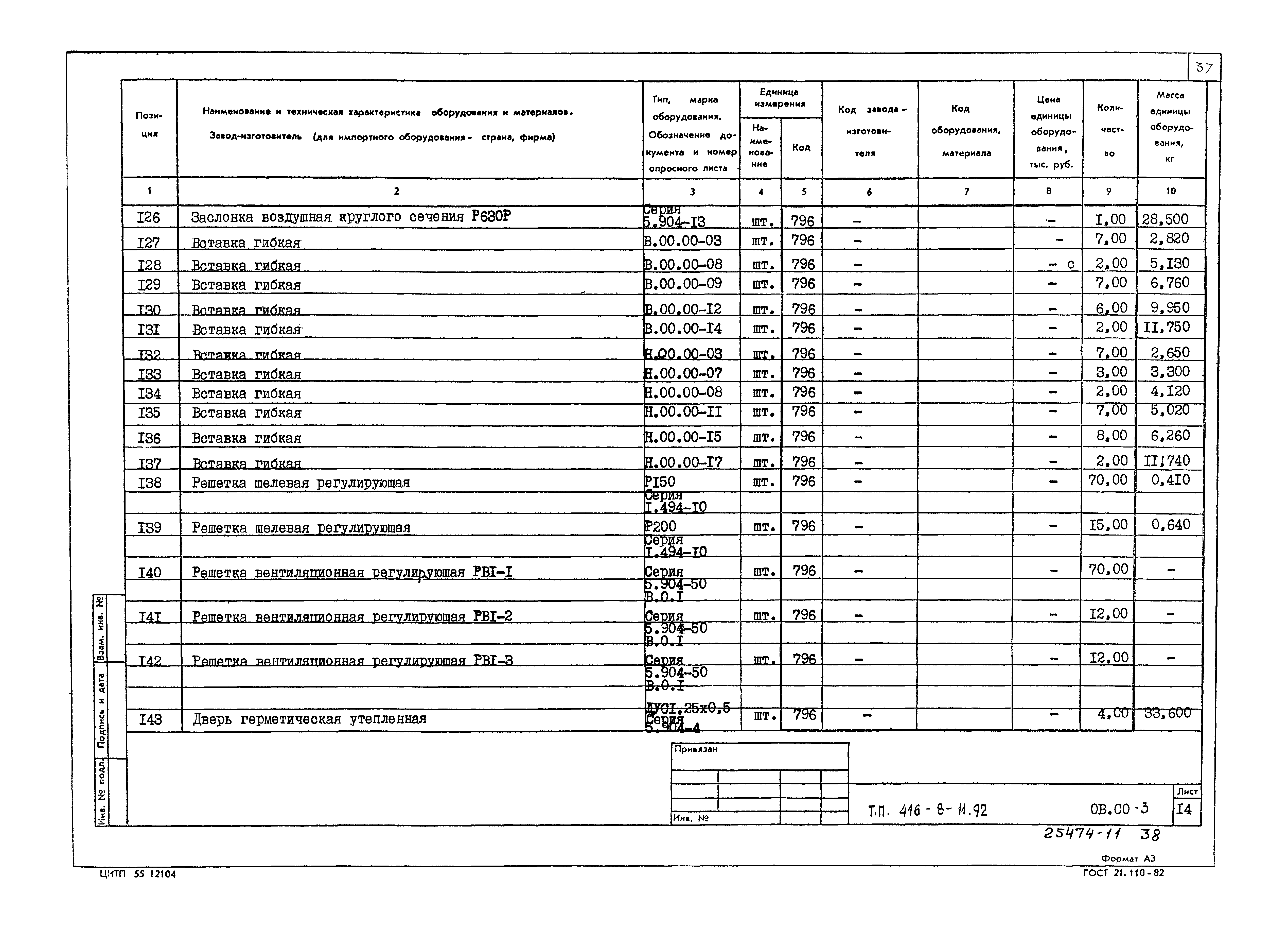 Типовой проект 416-8-11.92