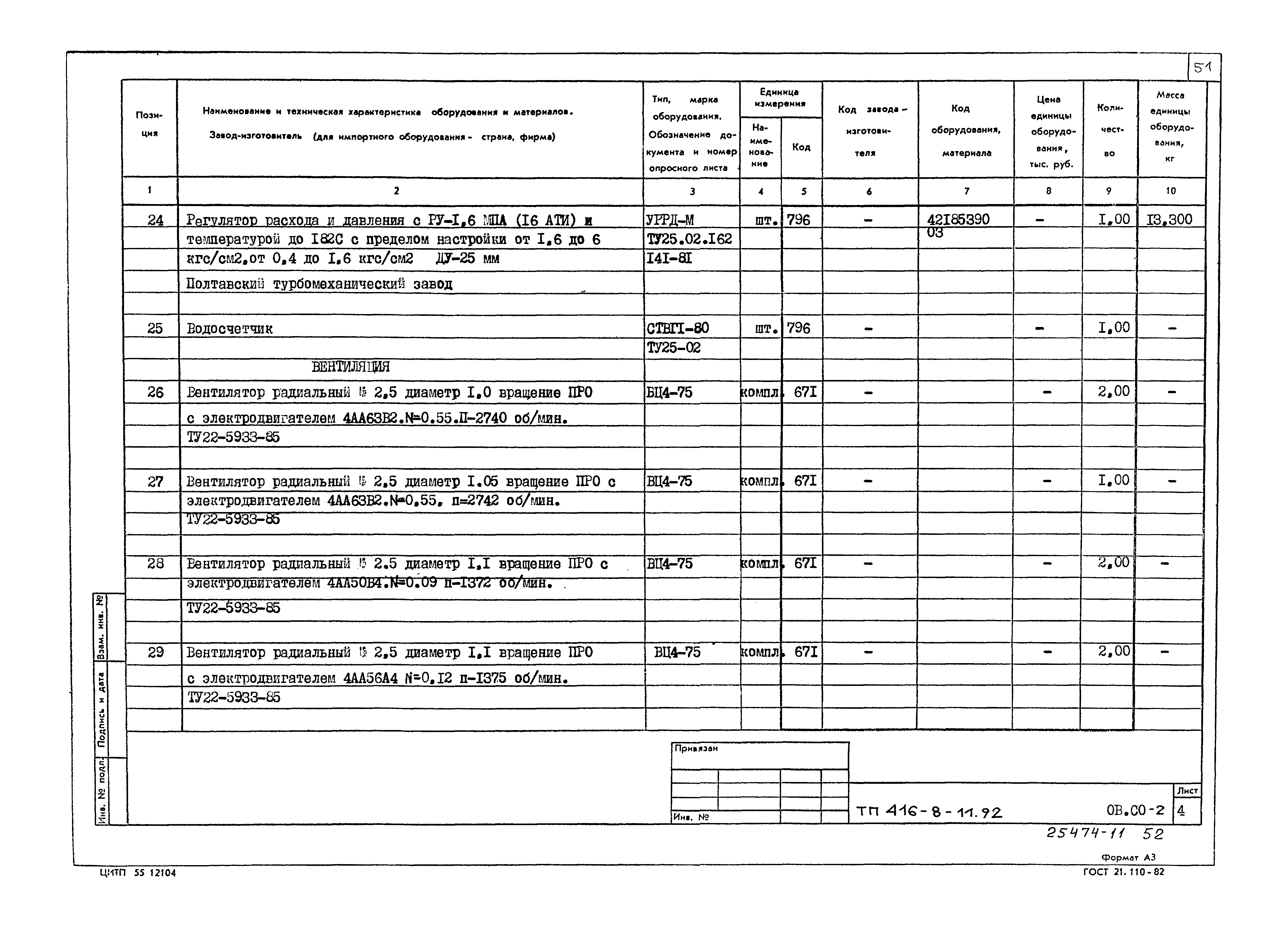 Типовой проект 416-8-11.92
