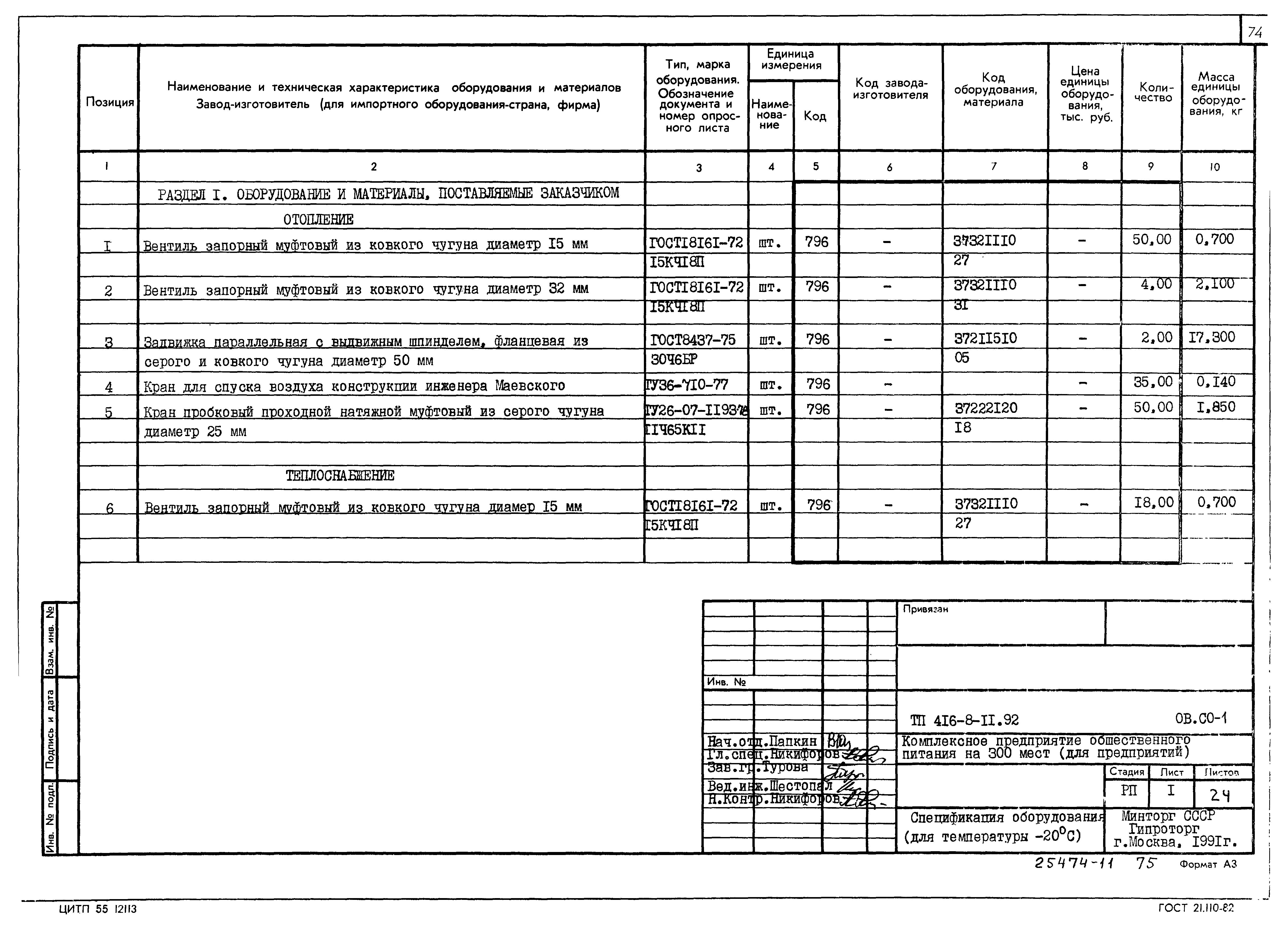 Типовой проект 416-8-11.92