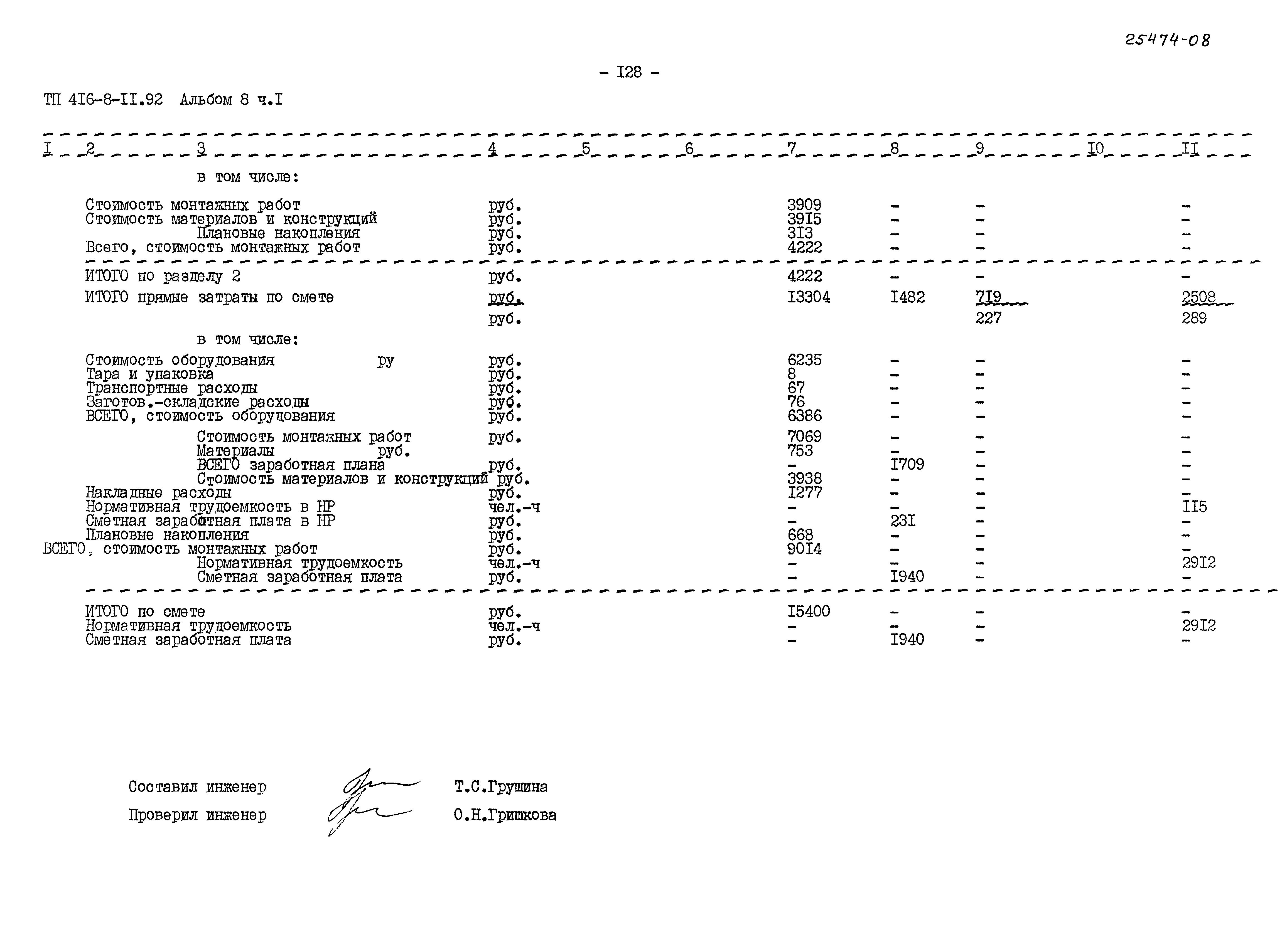 Типовой проект 416-8-11.92