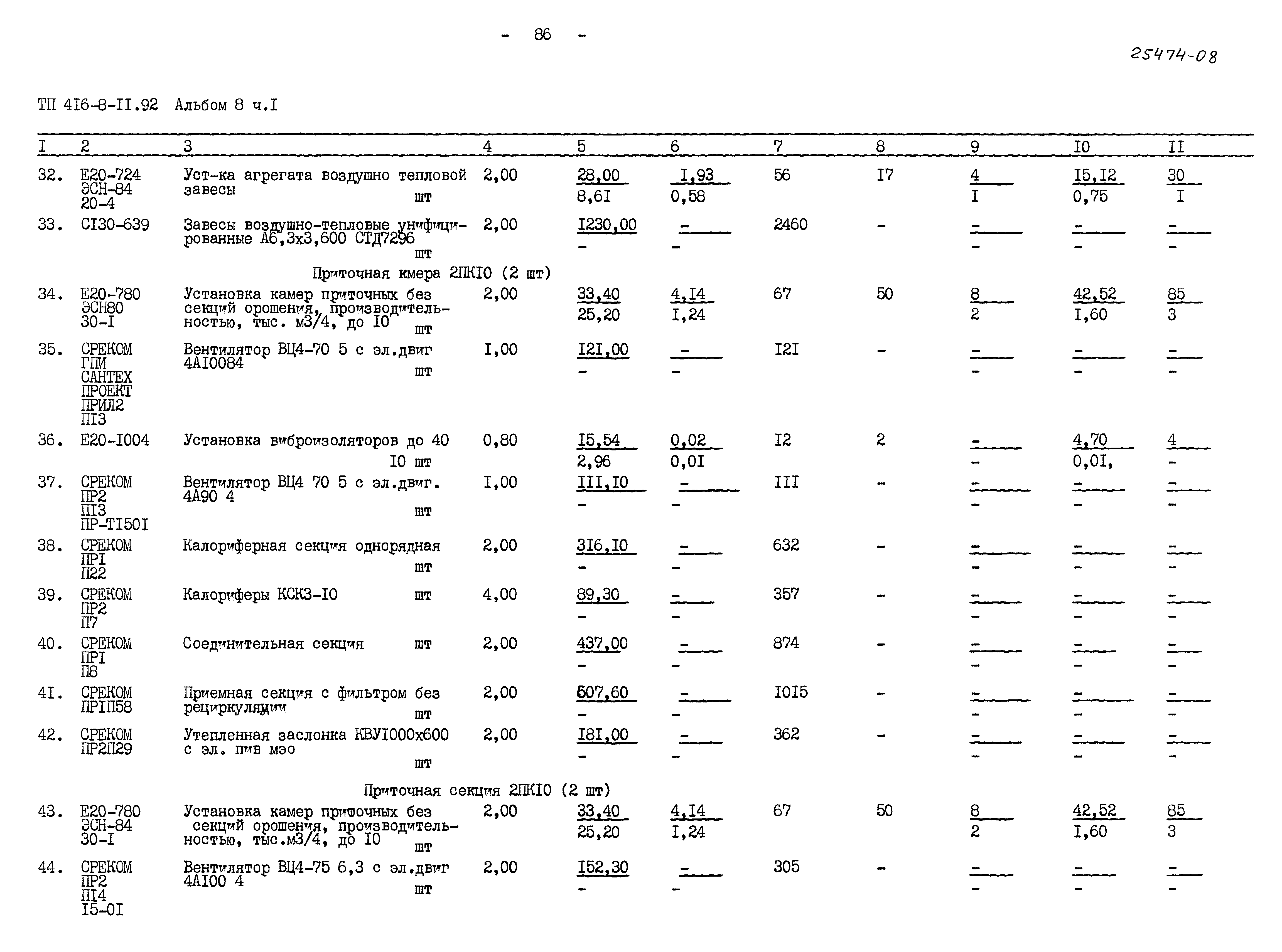 Типовой проект 416-8-11.92