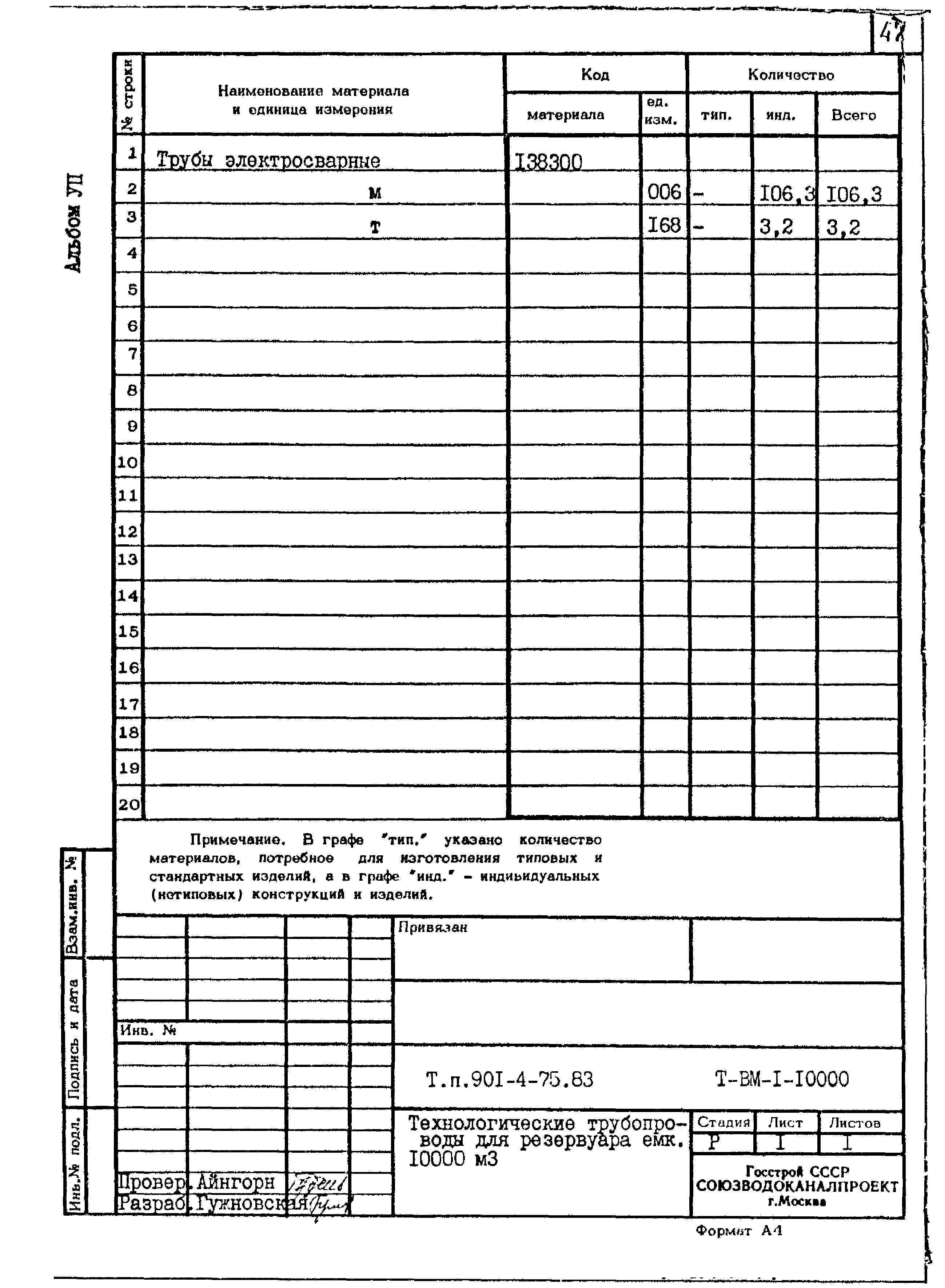 Типовой проект 901-4-75.83