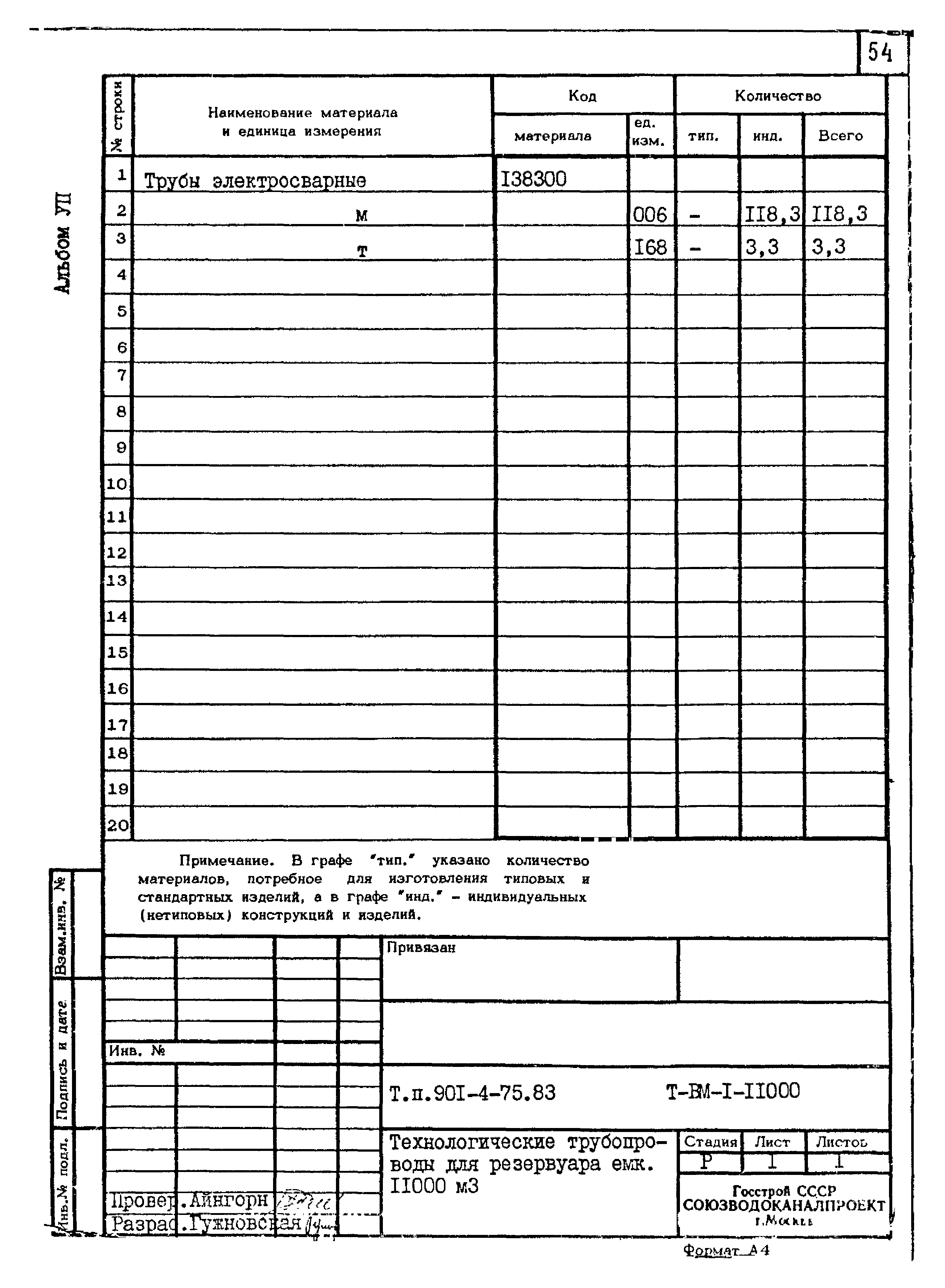 Типовой проект 901-4-75.83