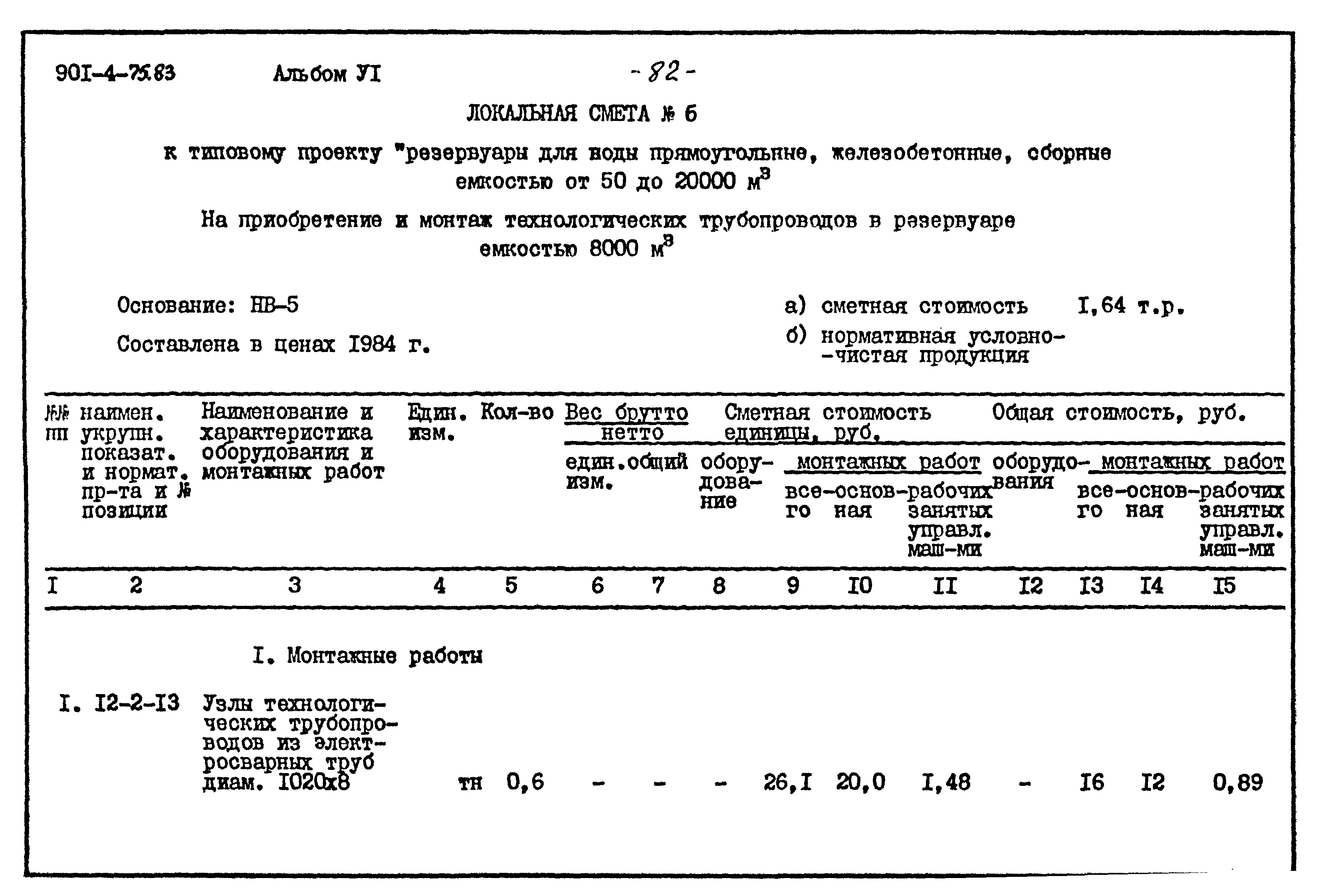 Типовой проект 901-4-75.83