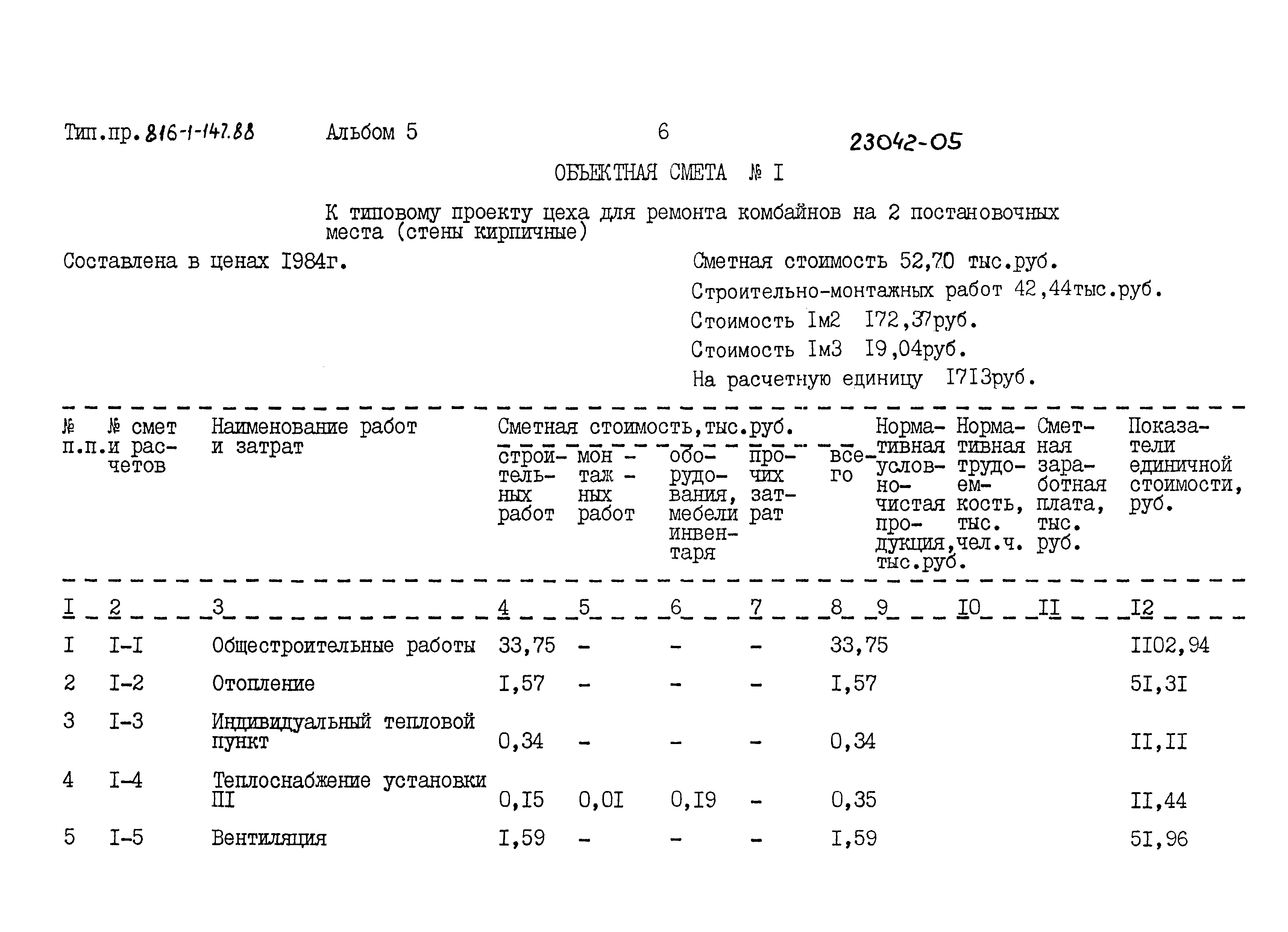 Типовой проект 816-1-147.88