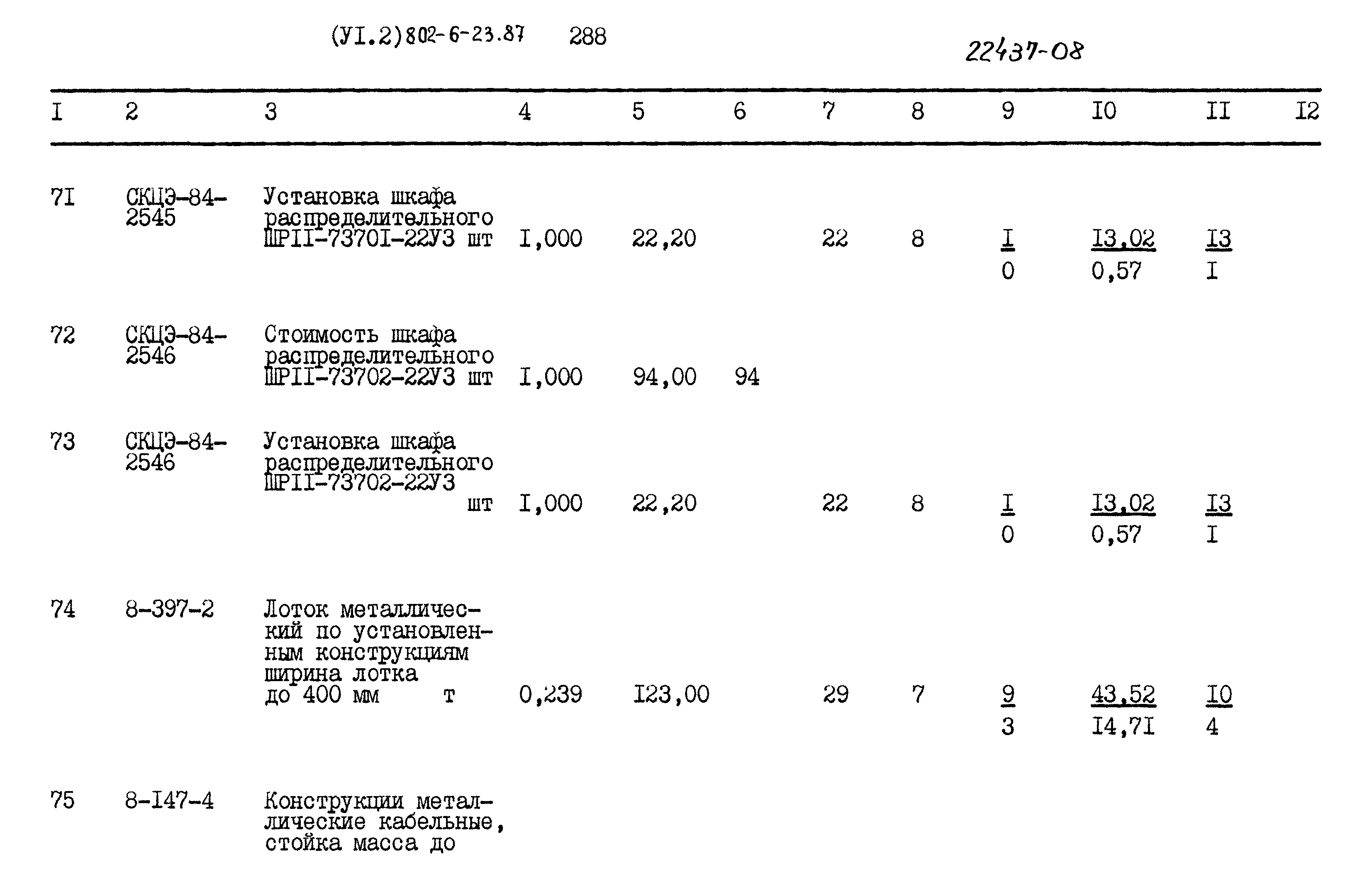 Типовой проект 802-6-23.87
