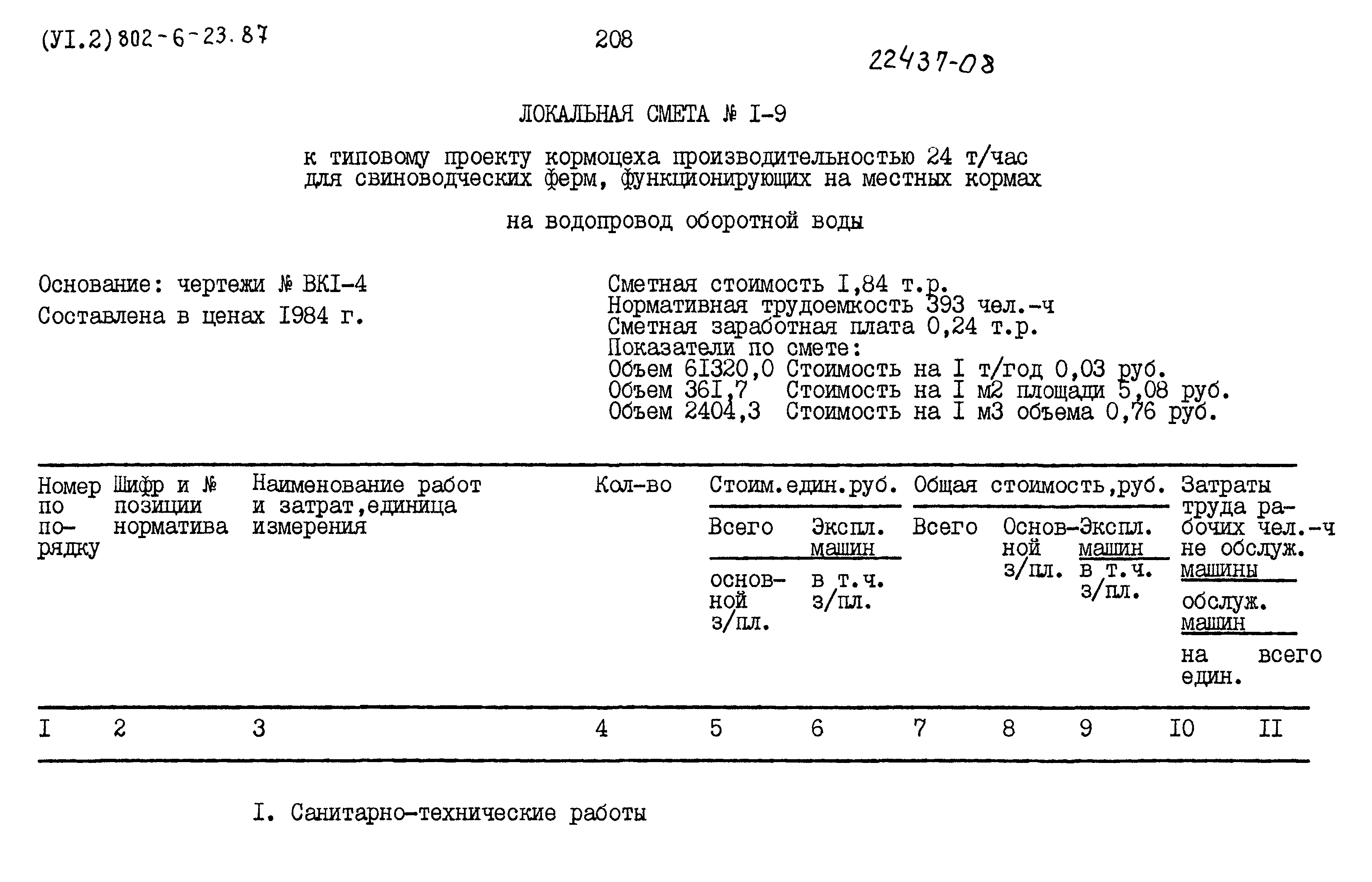 Типовой проект 802-6-23.87