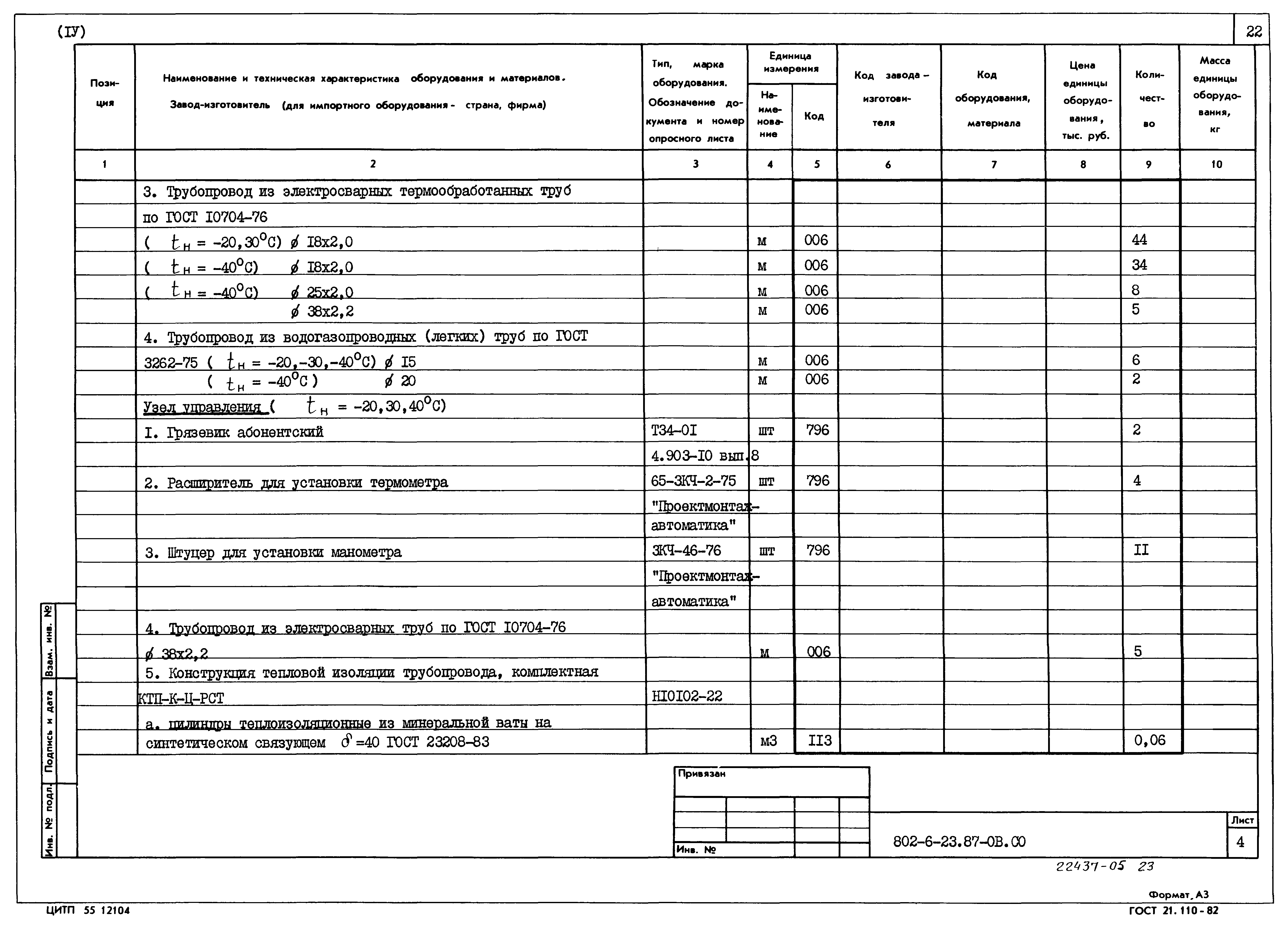 Типовой проект 802-6-23.87