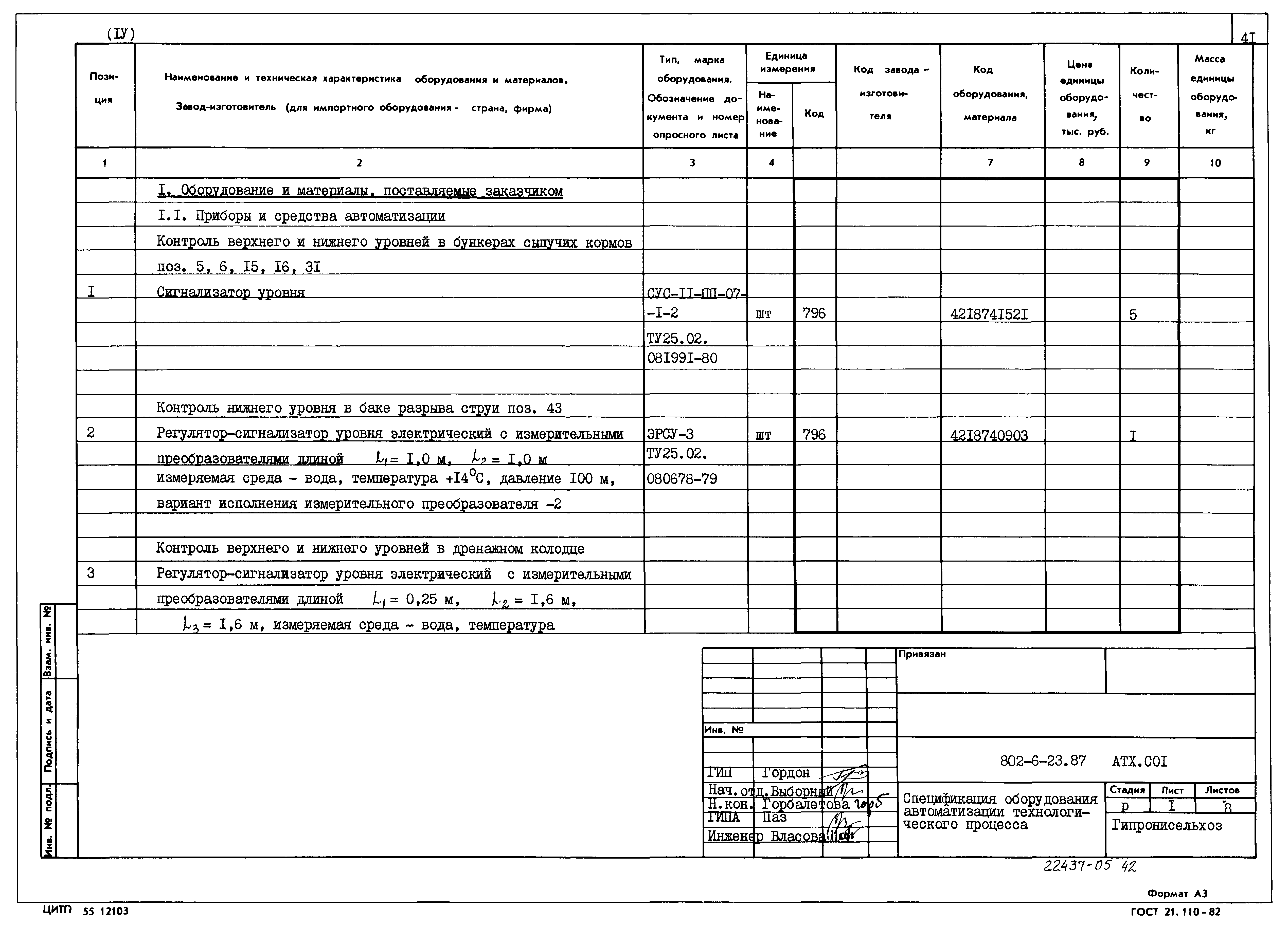 Типовой проект 802-6-23.87