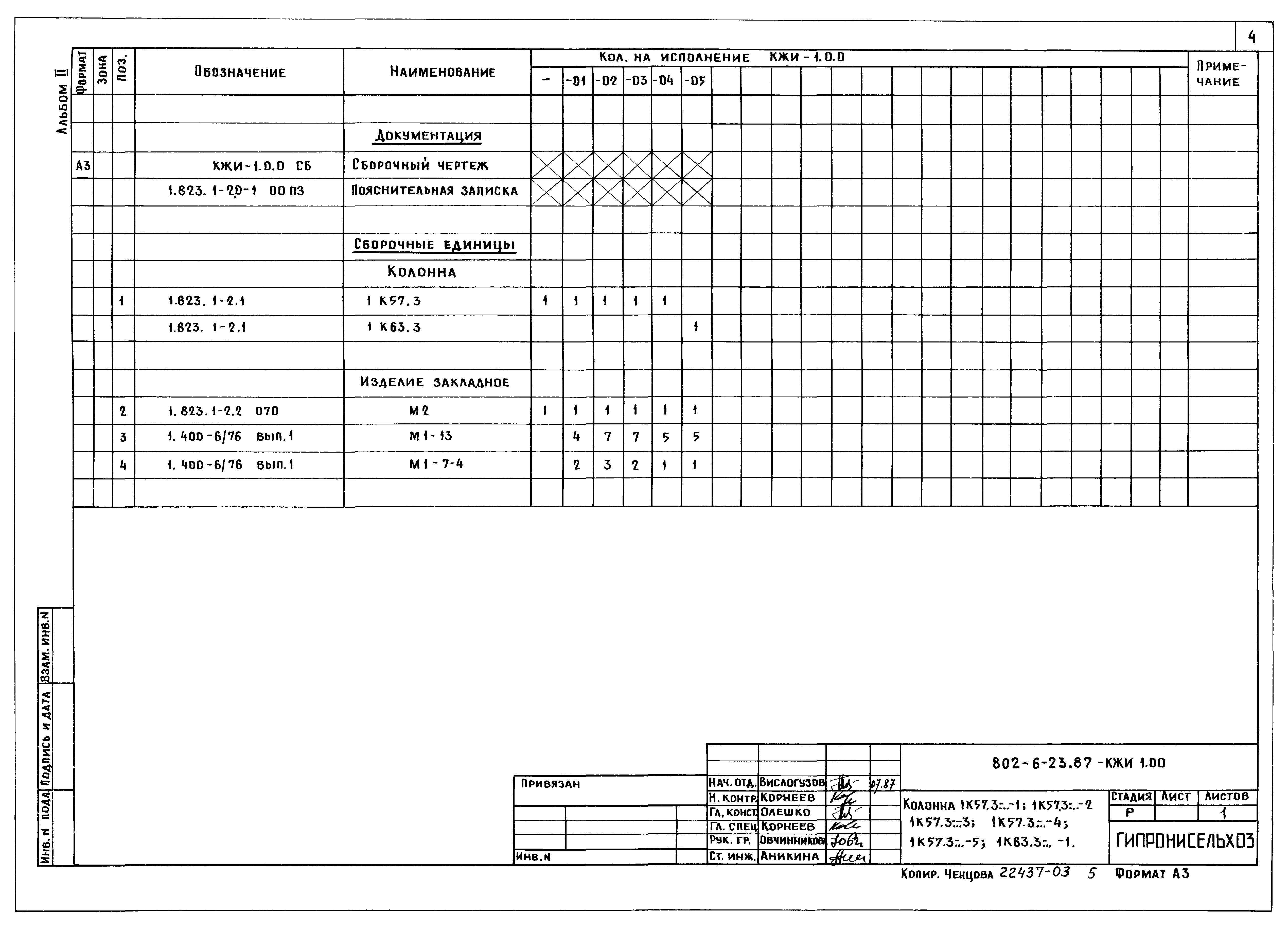 Типовой проект 802-6-23.87