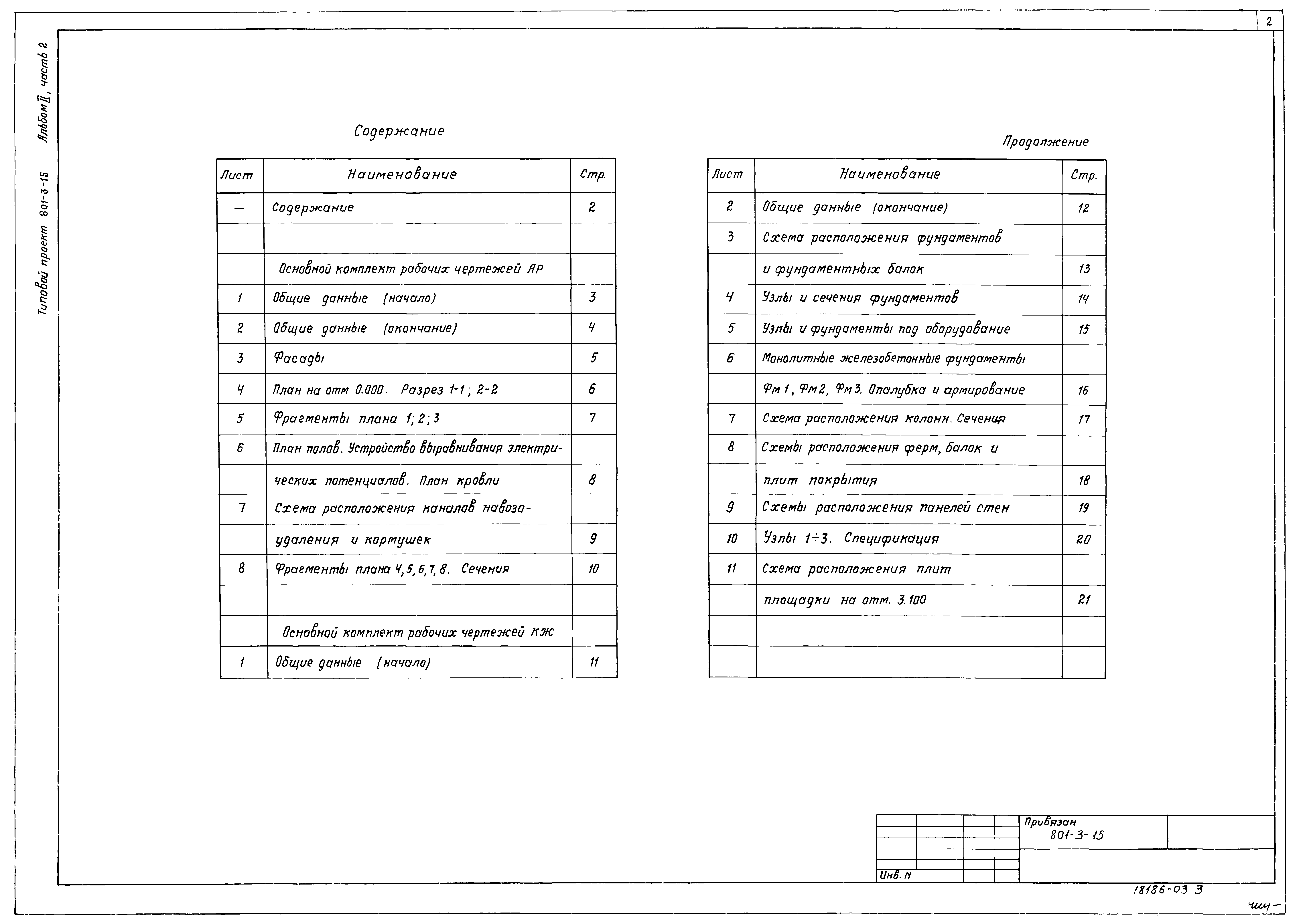 Типовой проект 801-3-15
