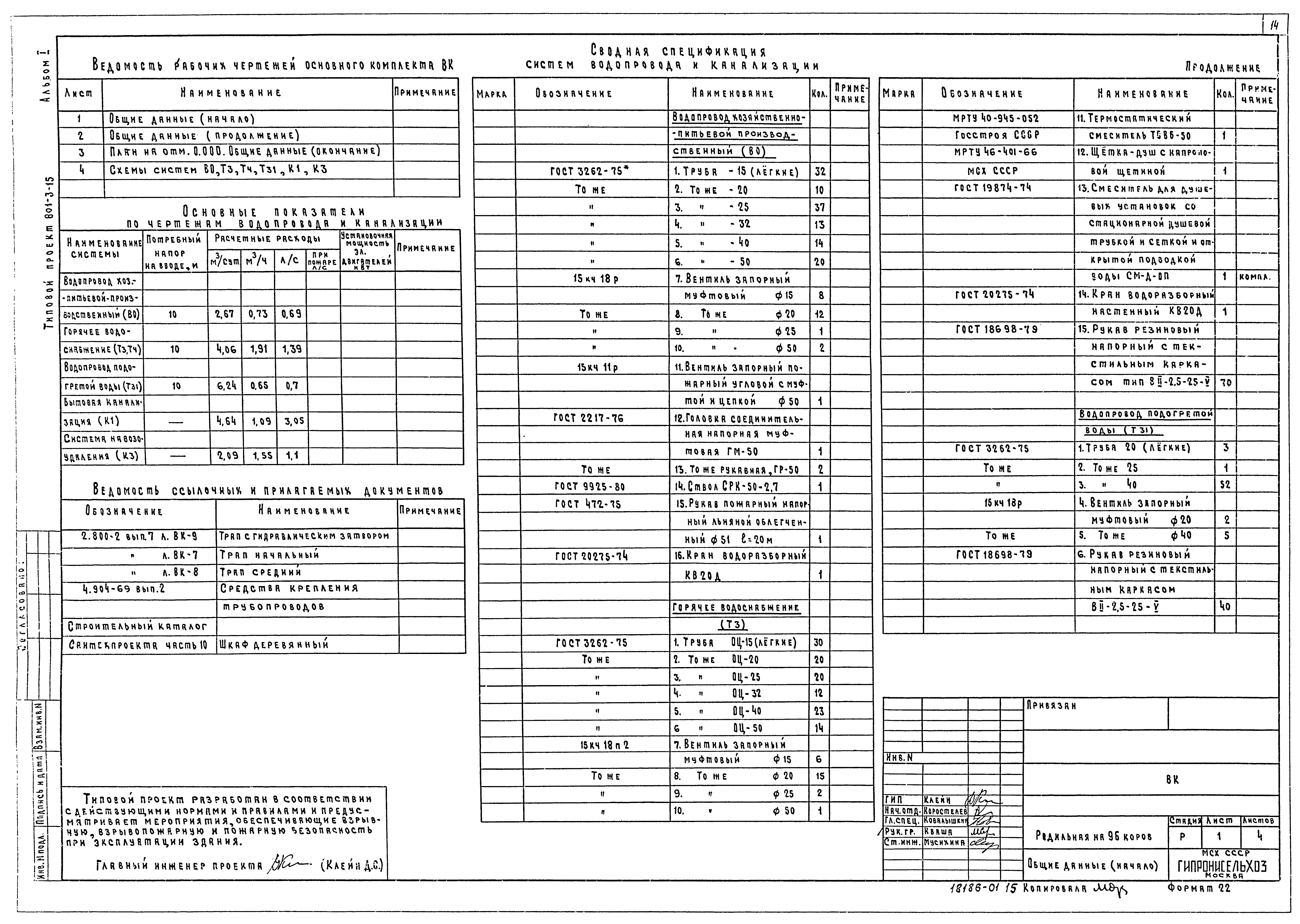 Типовой проект 801-3-15
