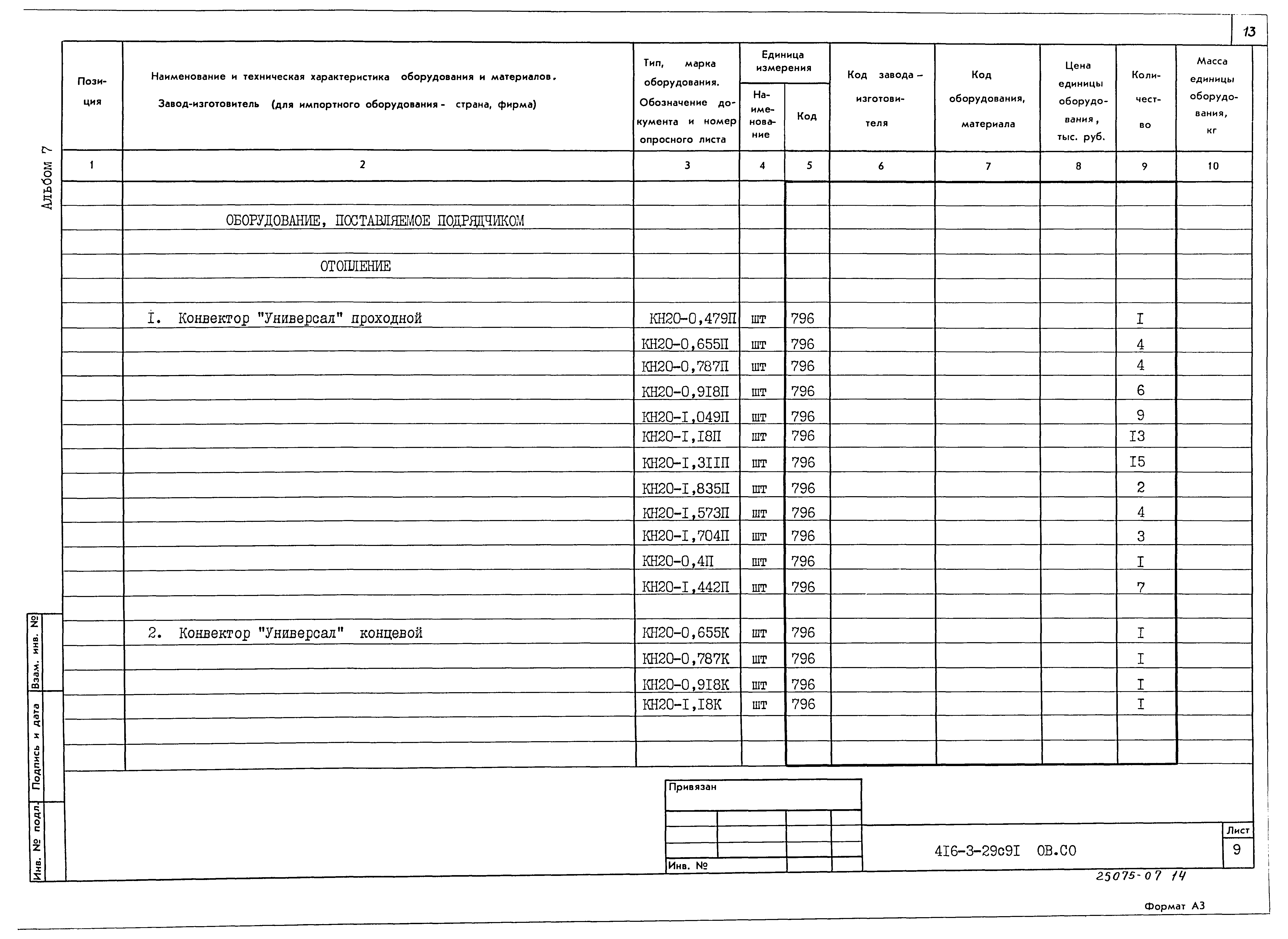 Типовой проект 416-3-29с.91