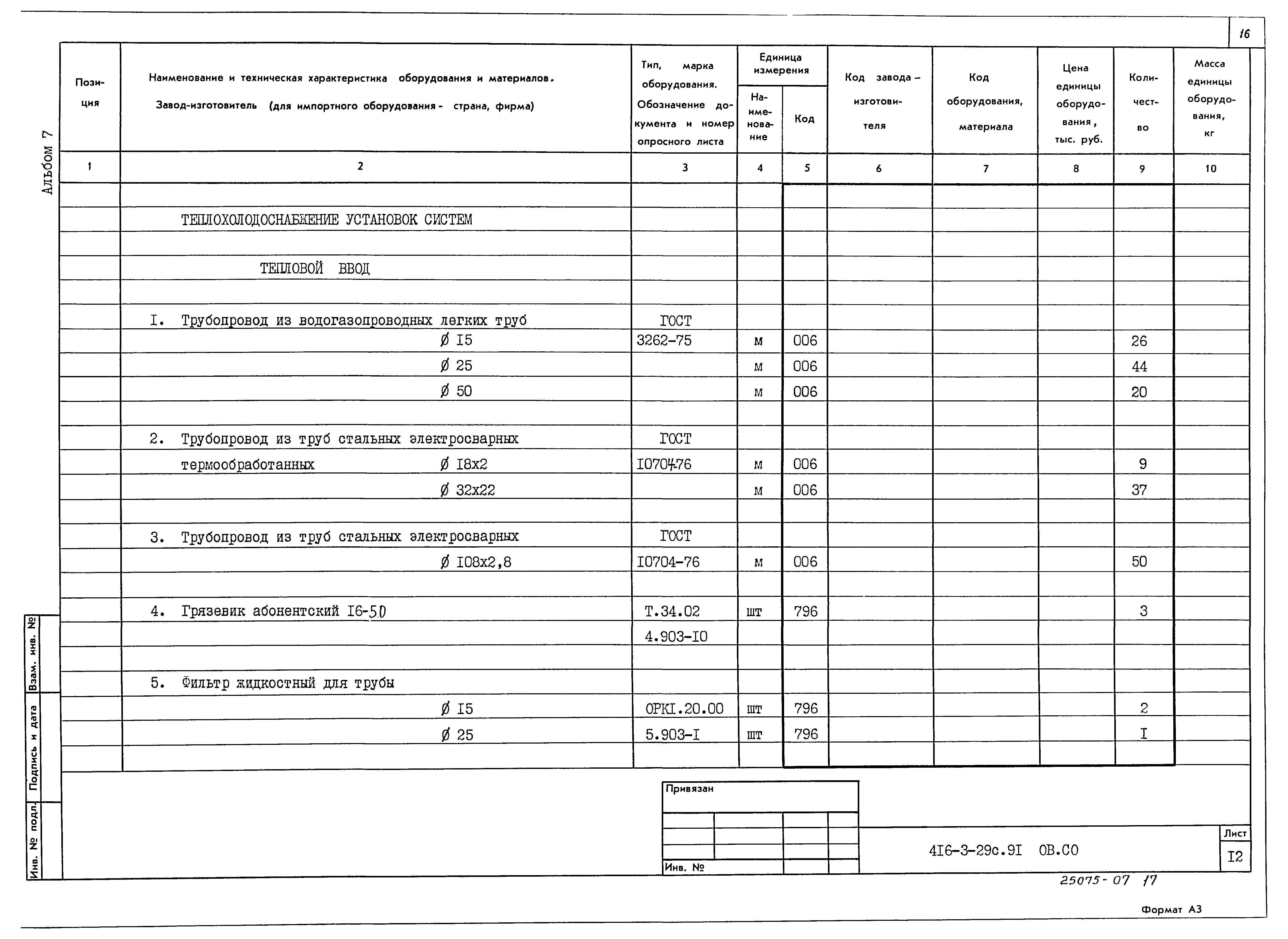 Типовой проект 416-3-29с.91