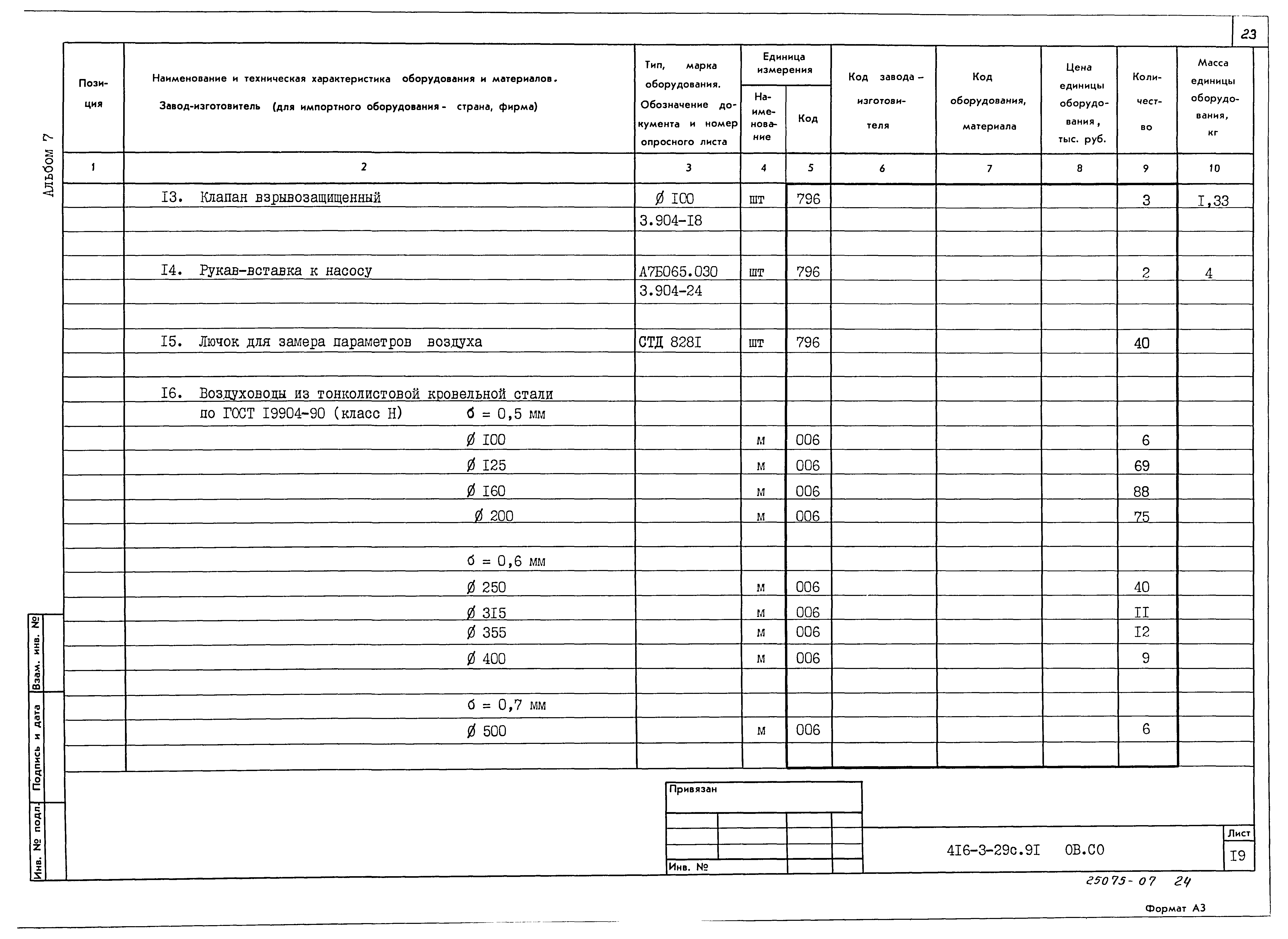 Типовой проект 416-3-29с.91