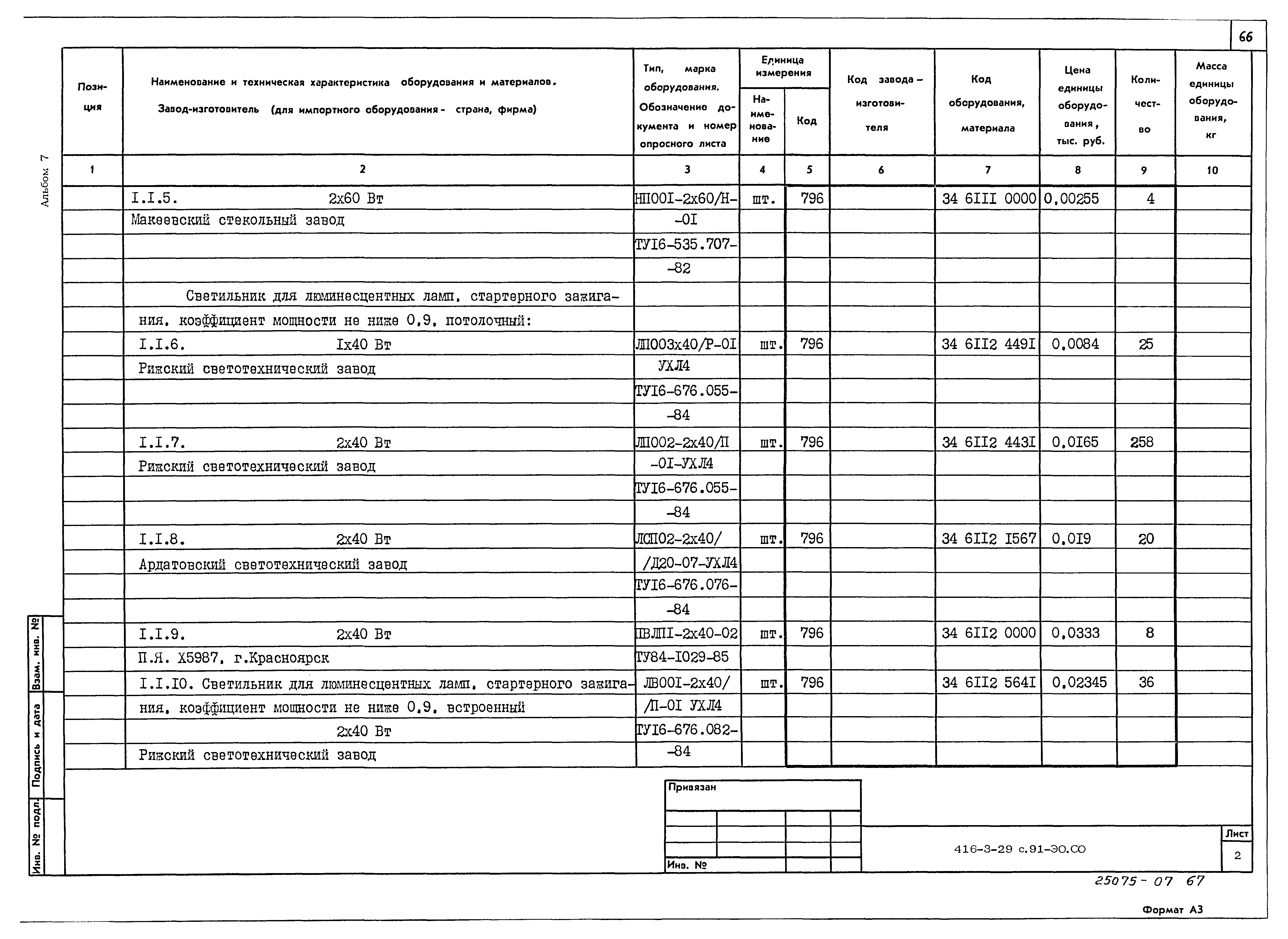 Типовой проект 416-3-29с.91
