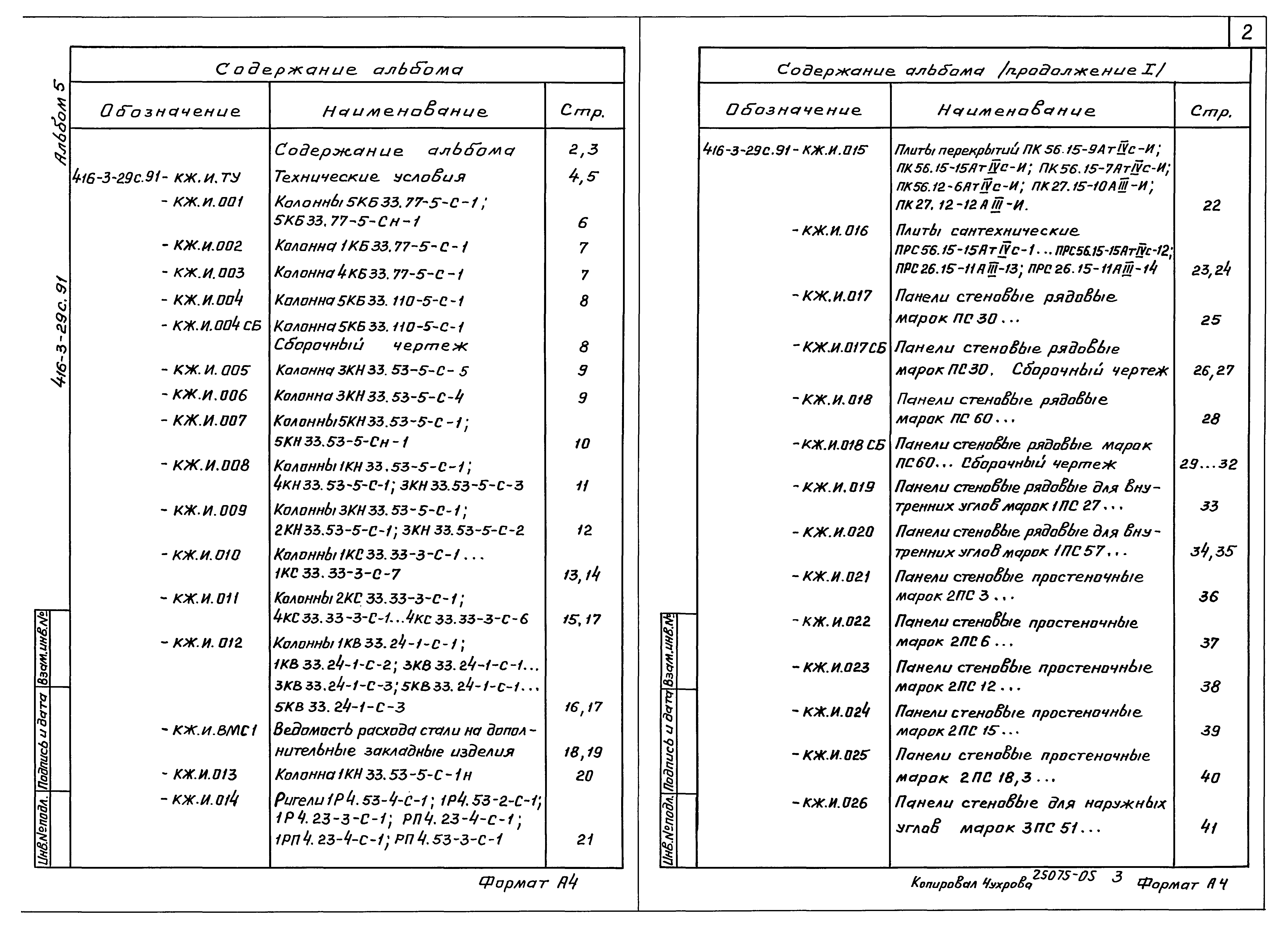 Типовой проект 416-3-29с.91