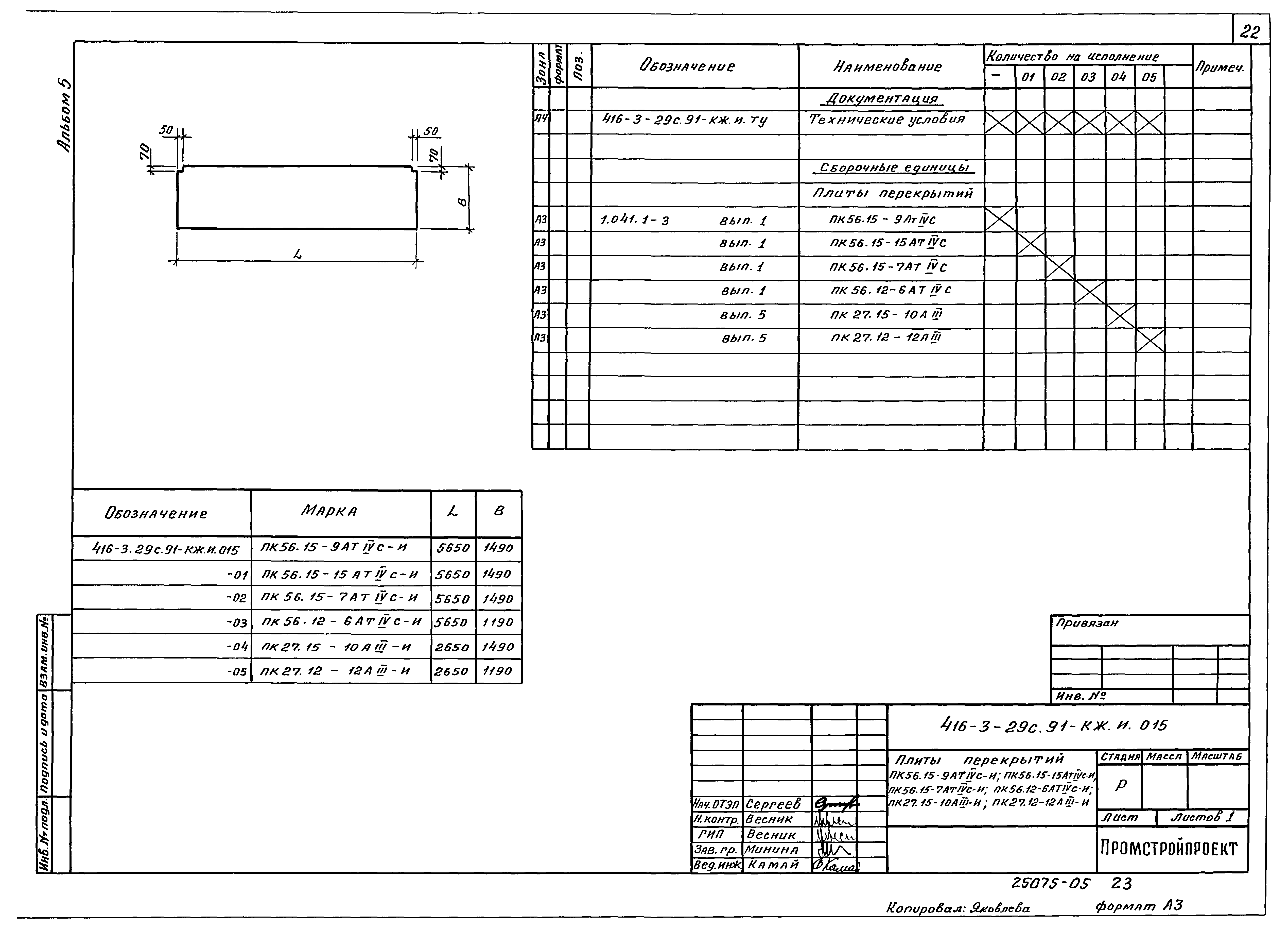 Типовой проект 416-3-29с.91