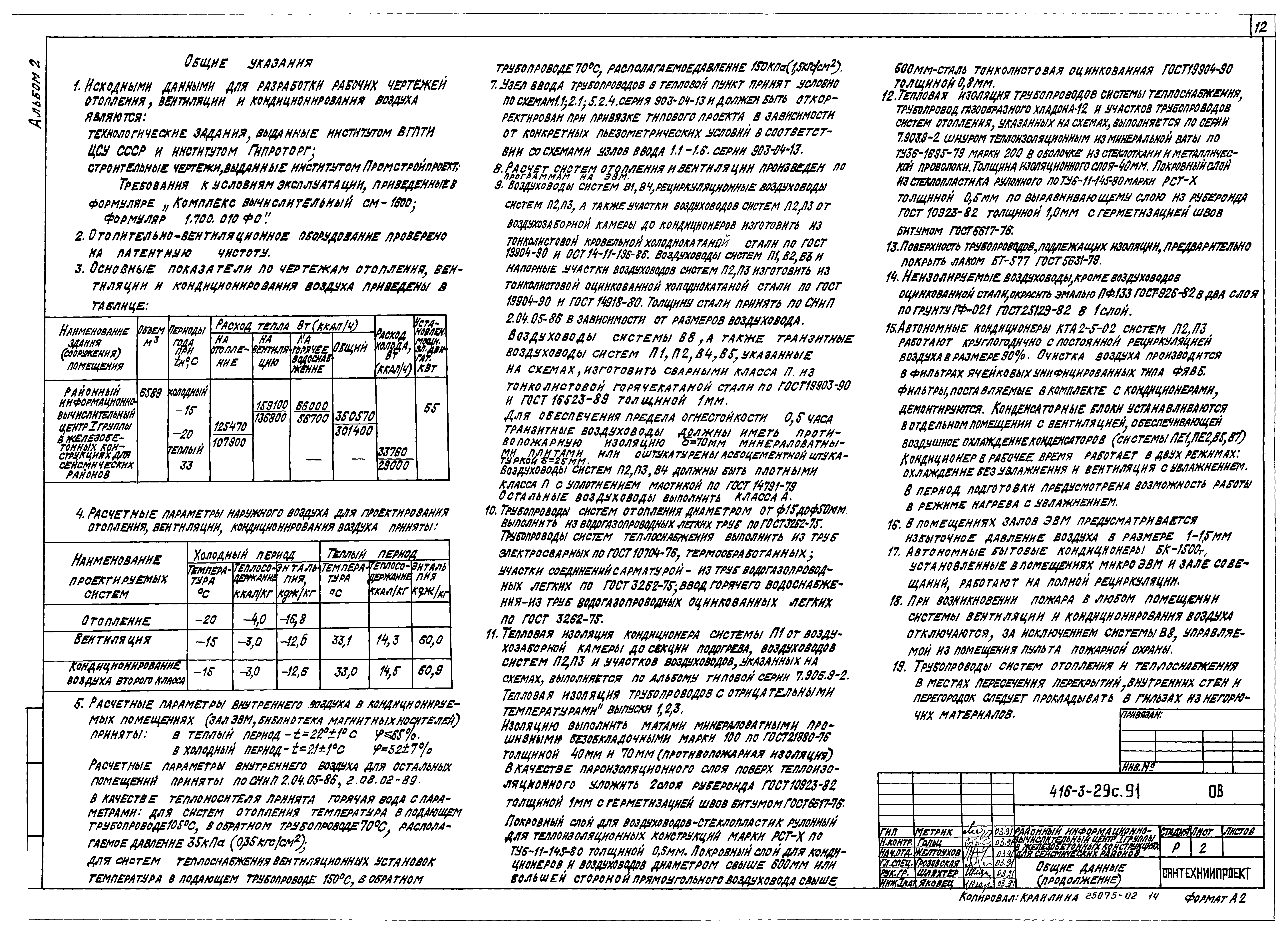 Типовой проект 416-3-29с.91
