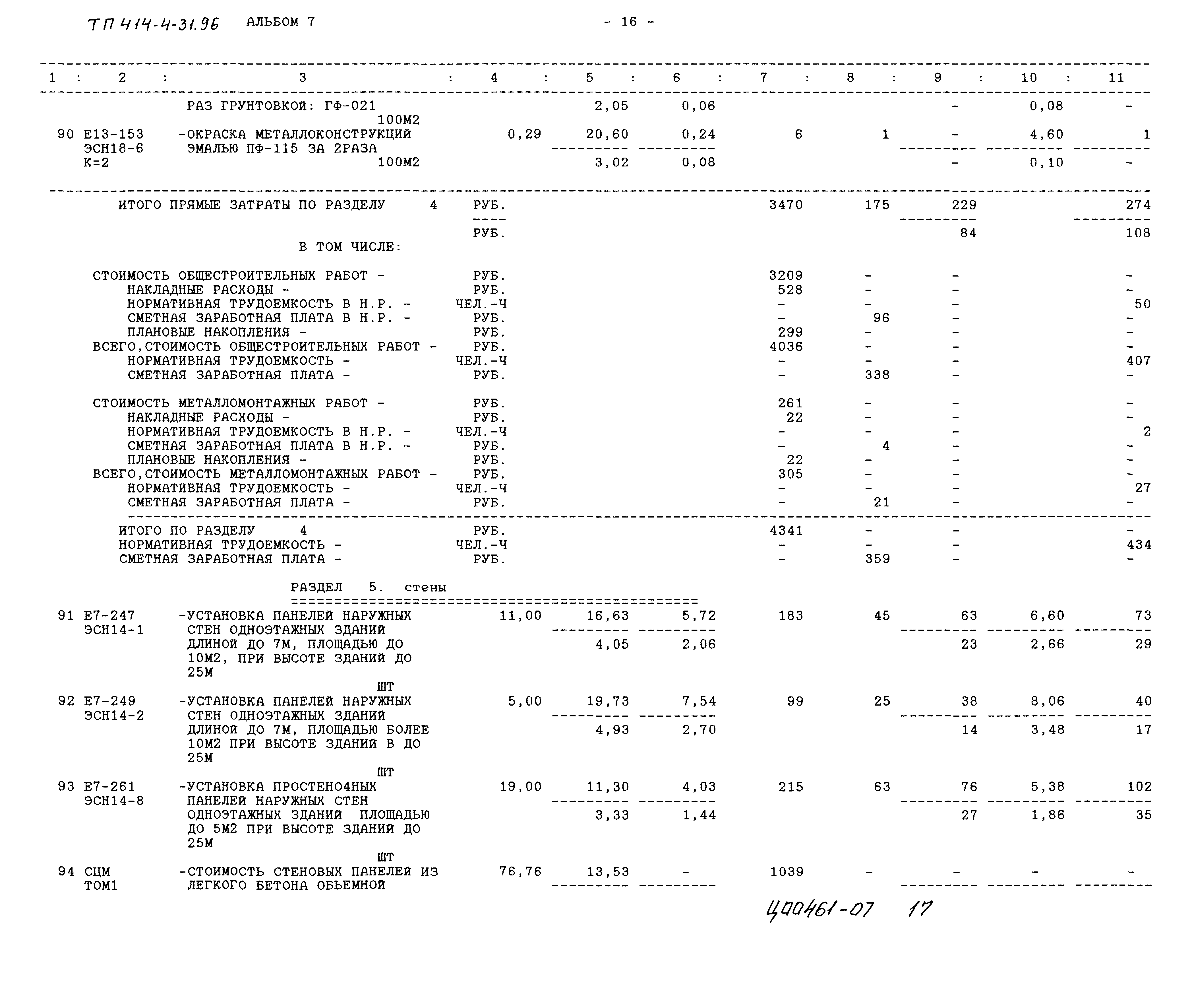 Типовой проект 414-4-31.96