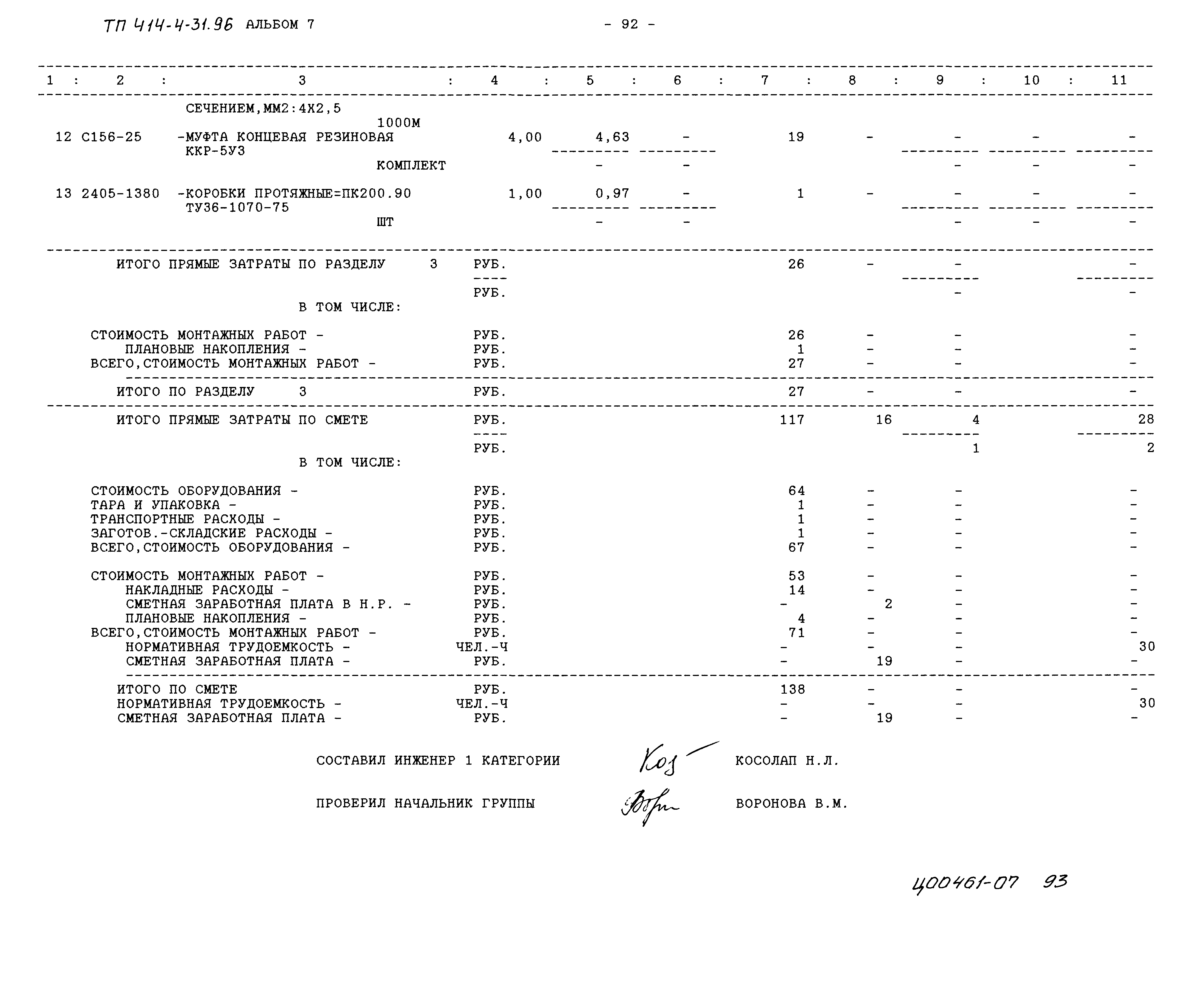 Типовой проект 414-4-31.96