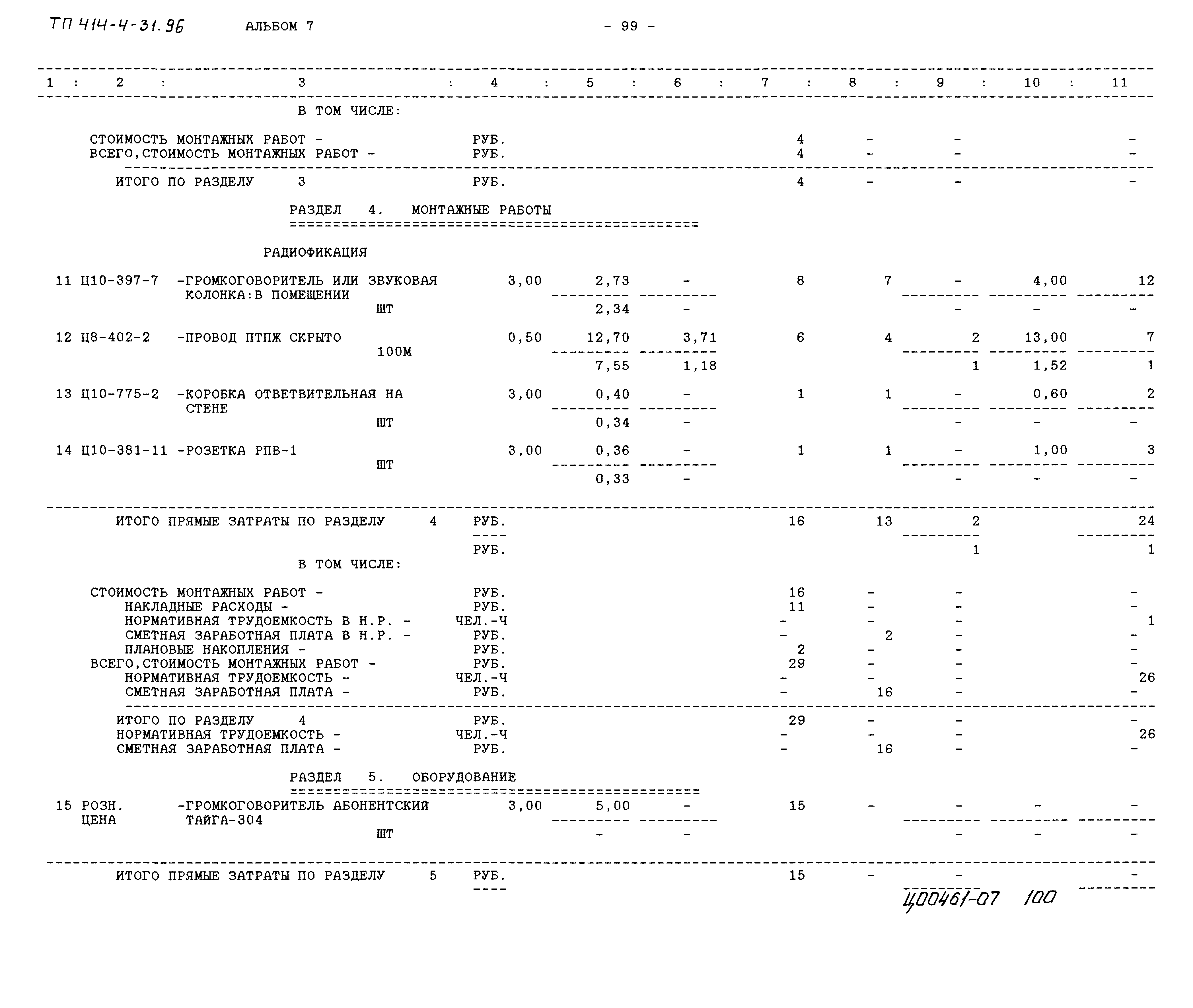 Типовой проект 414-4-31.96