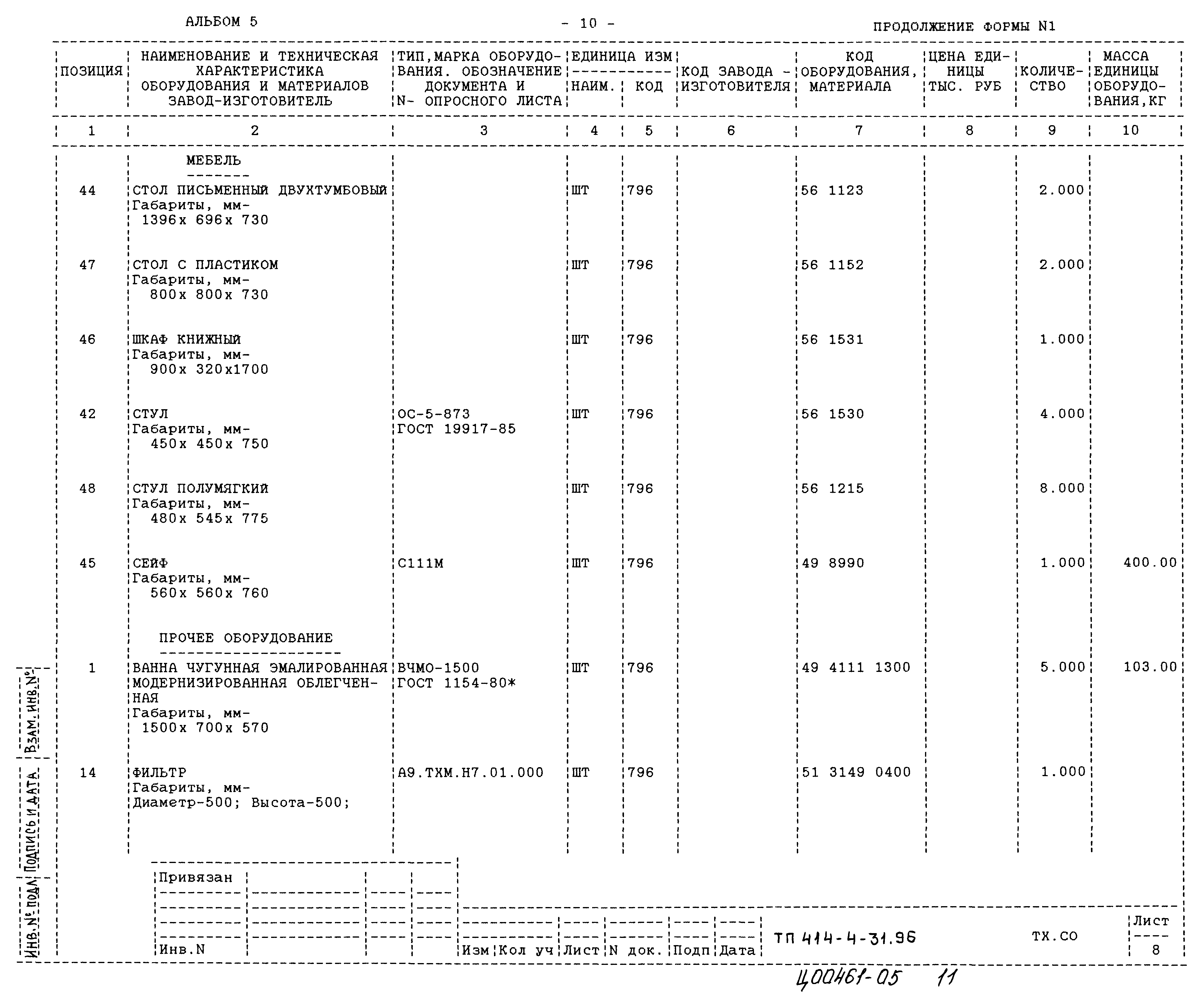 Типовой проект 414-4-31.96